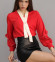 Блузка #8938, красный - фото 1