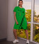 Платье #КТ6055, зелёный - фото 1