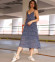 Платье #КТ6025-1, тёмно-синий - фото 1