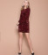 Платье #8022, бордовый - фото 1