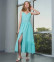 Платье #КТ20385-1, бирюзовый - фото 1
