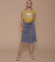 Джинсовая юбка #5303, голубой - фото 1