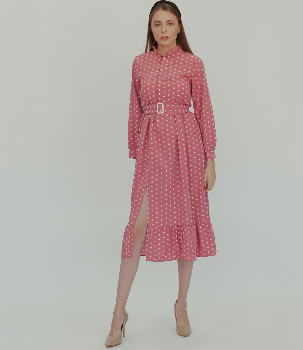 Платье #828, бледно-розовый - фото 2