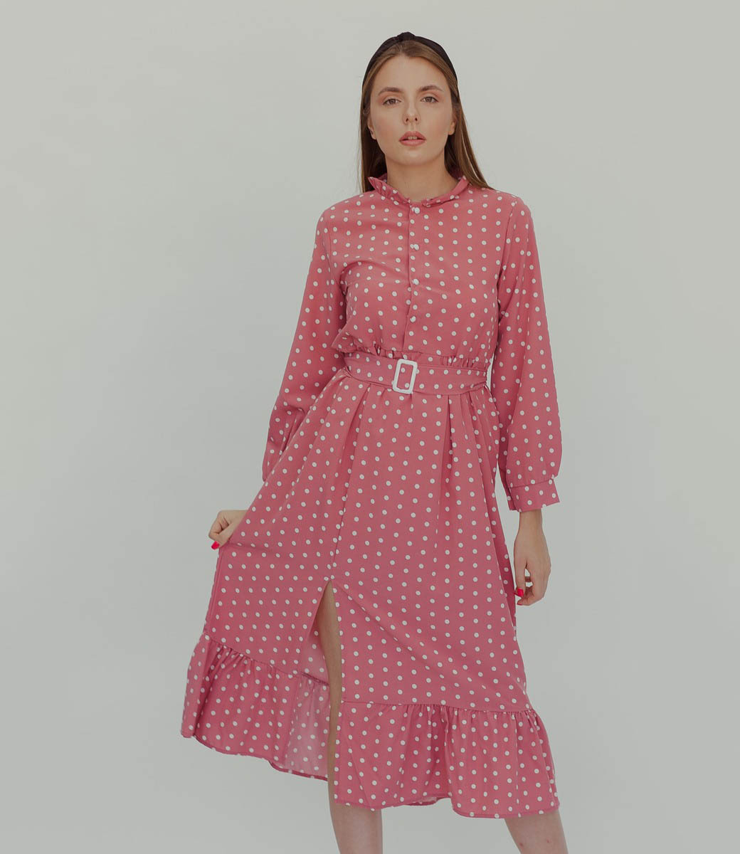 Платье #828, бледно-розовый - фото 3