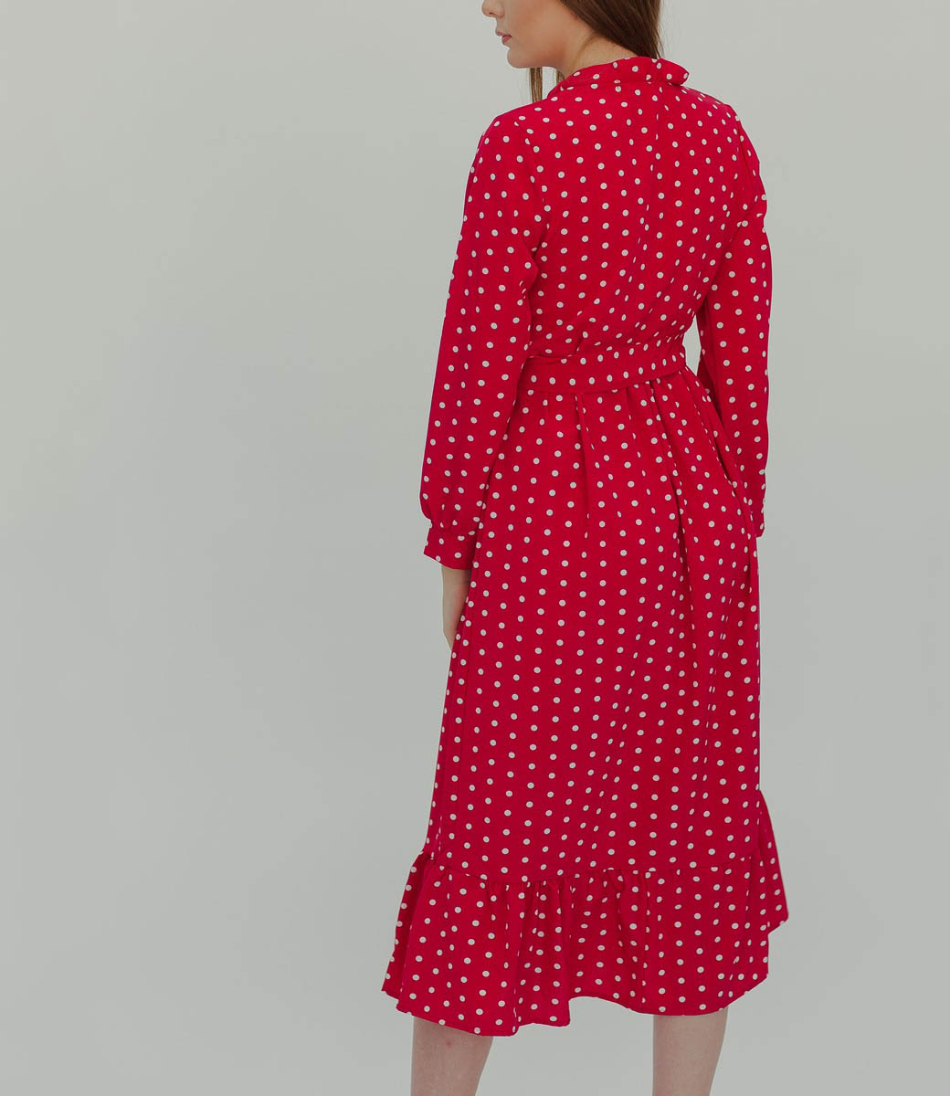Платье #828*, красный - фото 3