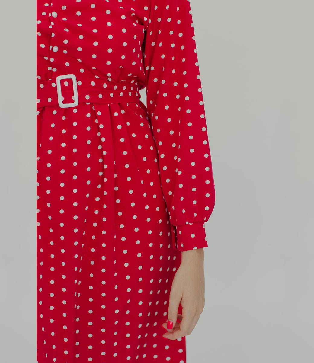 Платье #828*, красный - фото 5