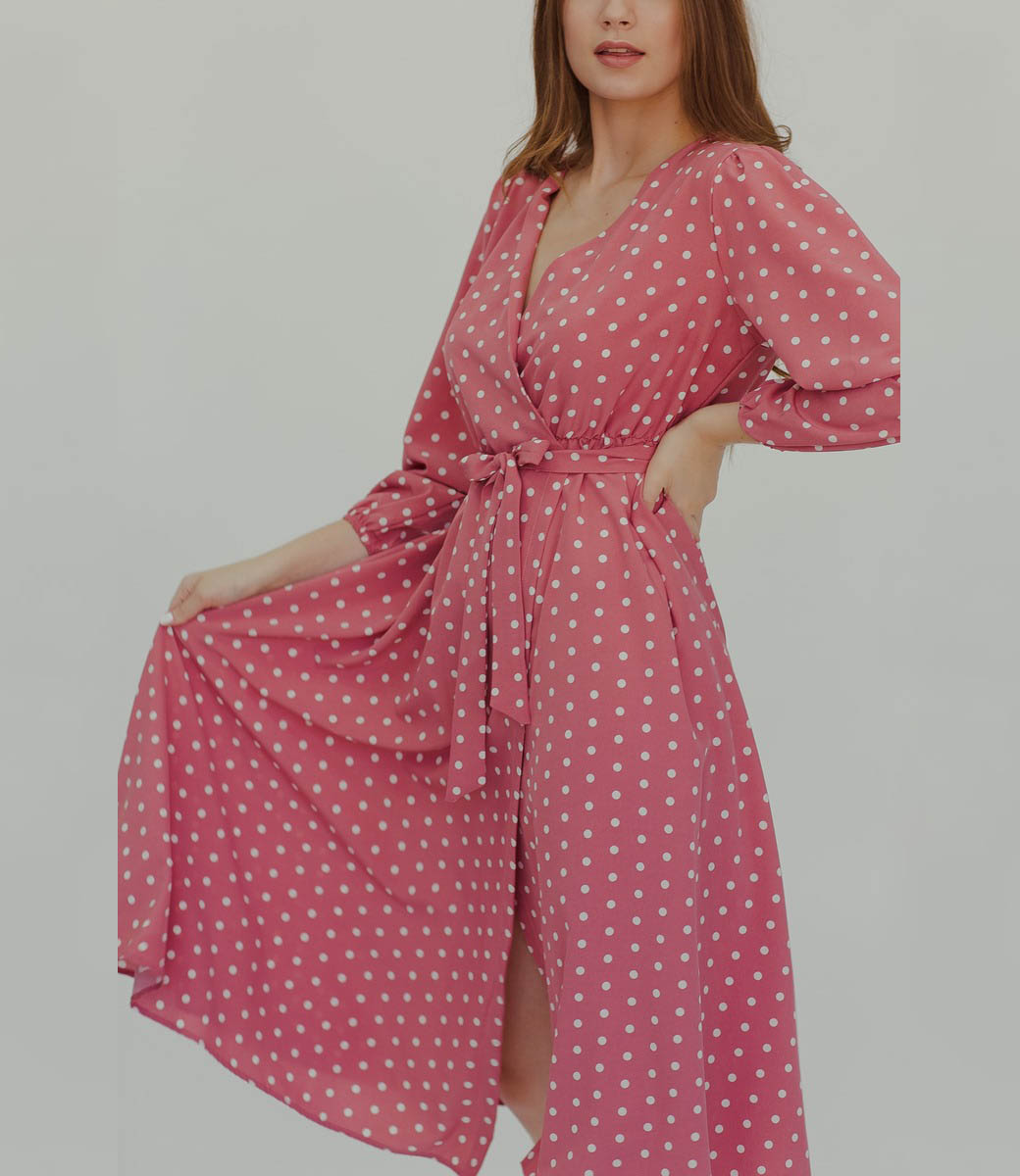 Платье #825, бледно-розовый - фото 5
