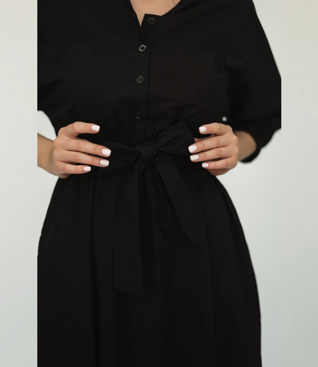 Платье #607, черный - фото 5