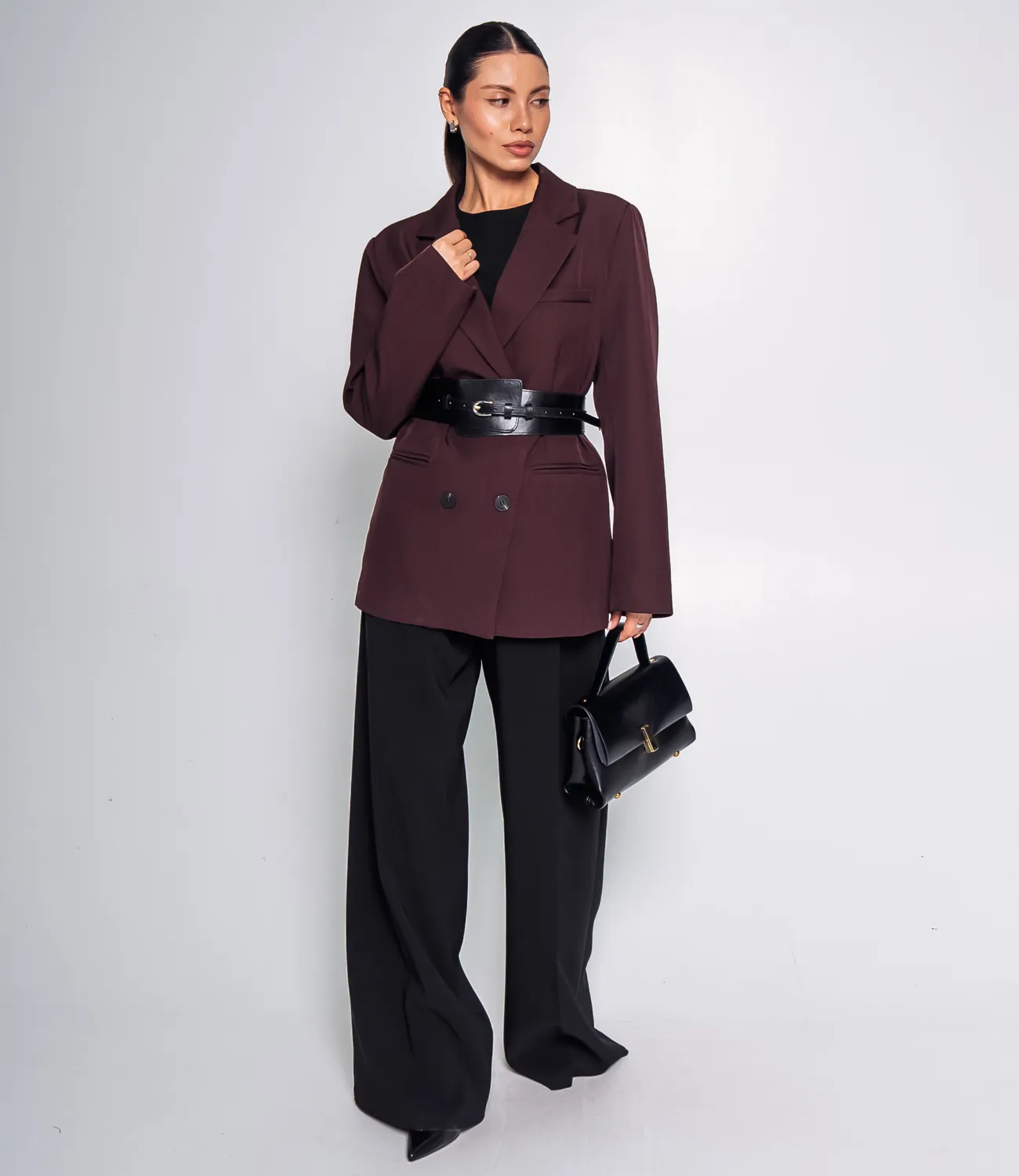 Пиджак #КТ9708, бордовый - фото 4