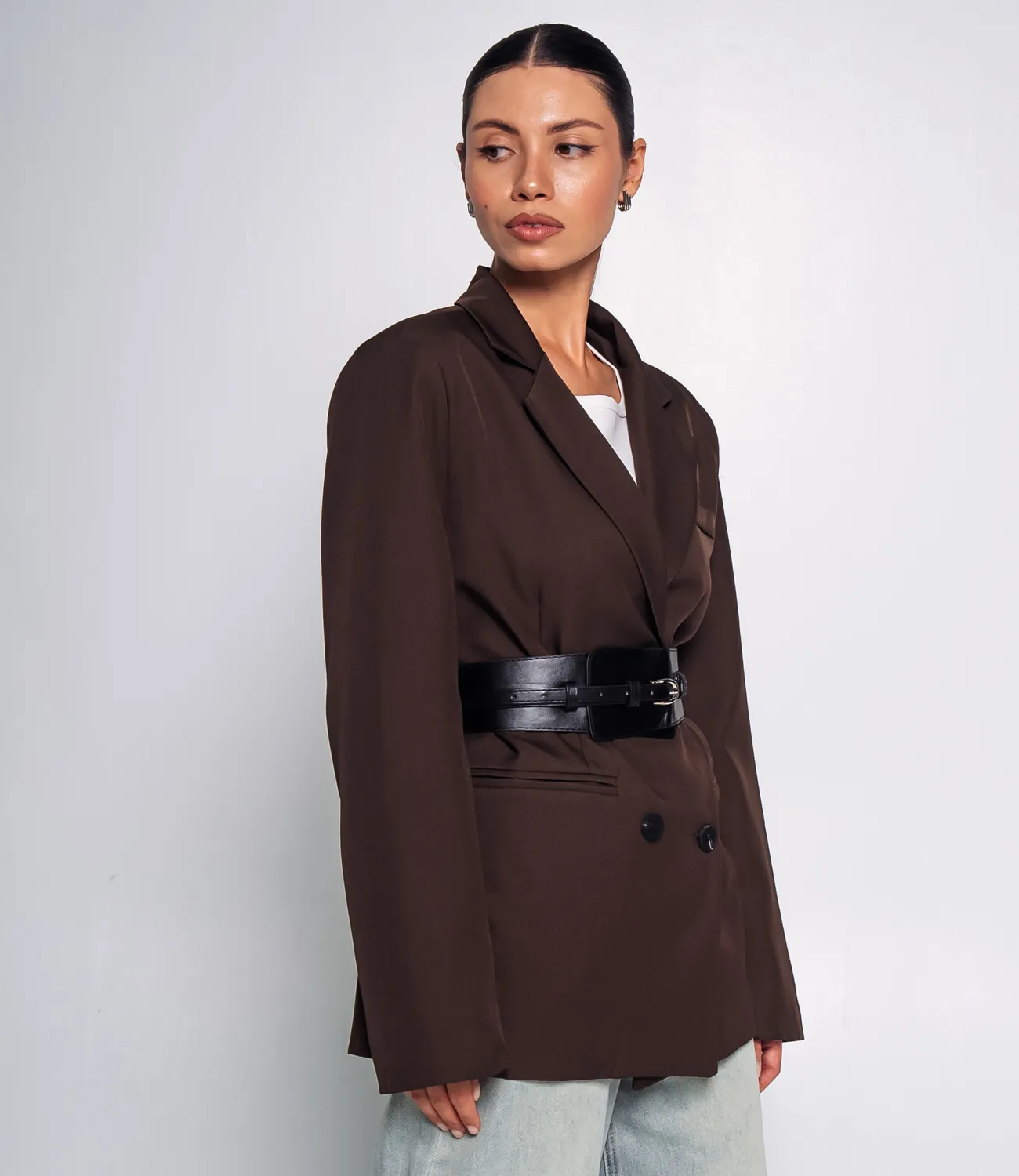 Пиджак #КТ9708, шоколадный - фото 2