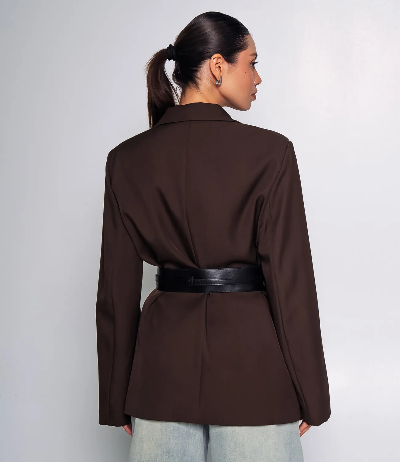 Пиджак #КТ9708, шоколадный - фото 3