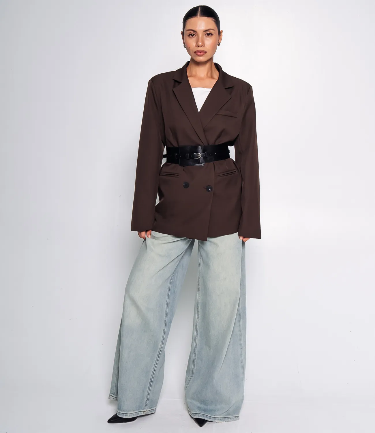 Пиджак #КТ9708, шоколадный - фото 4