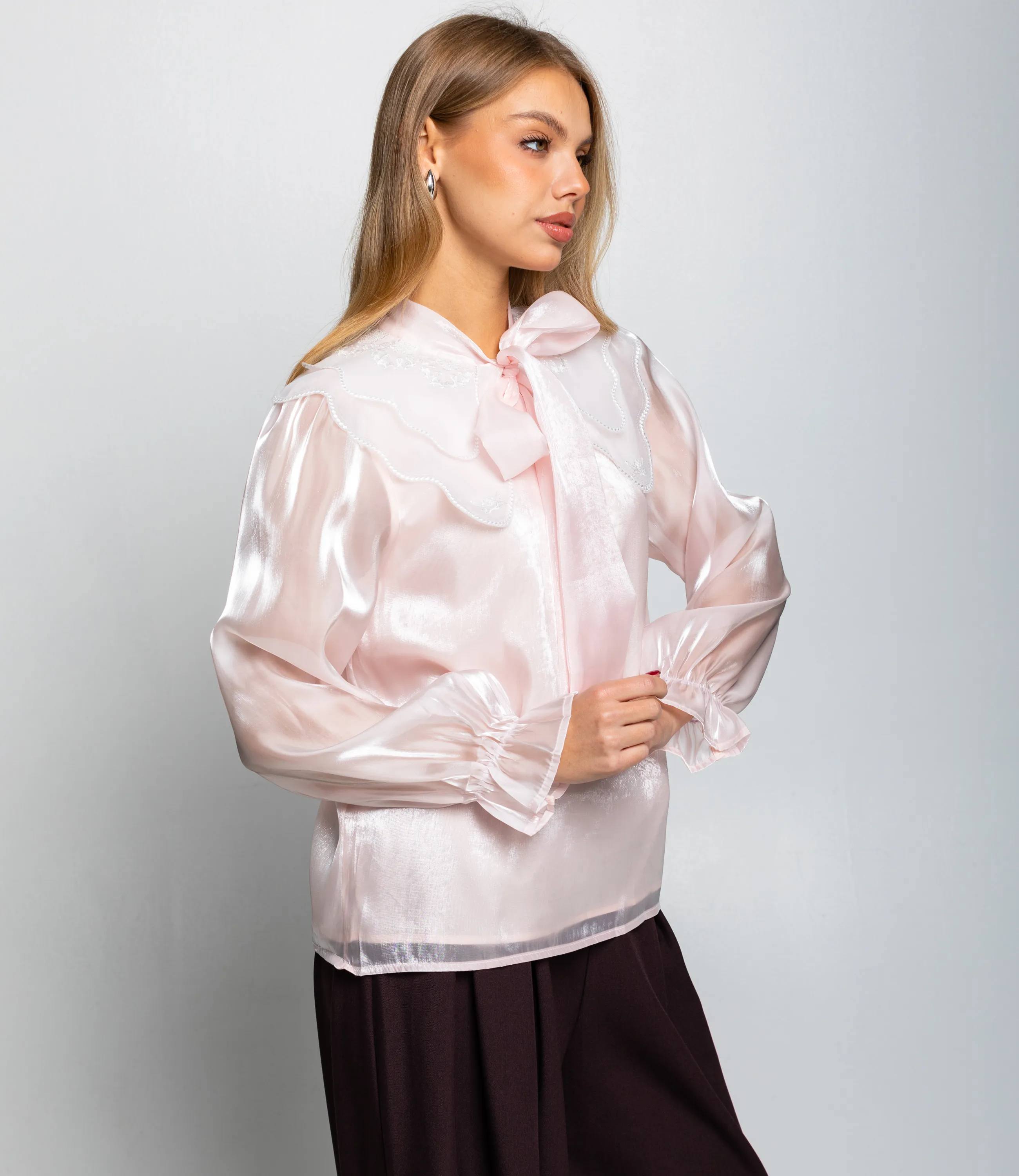 Блуза #КТ977 (2), пудровый - фото 2