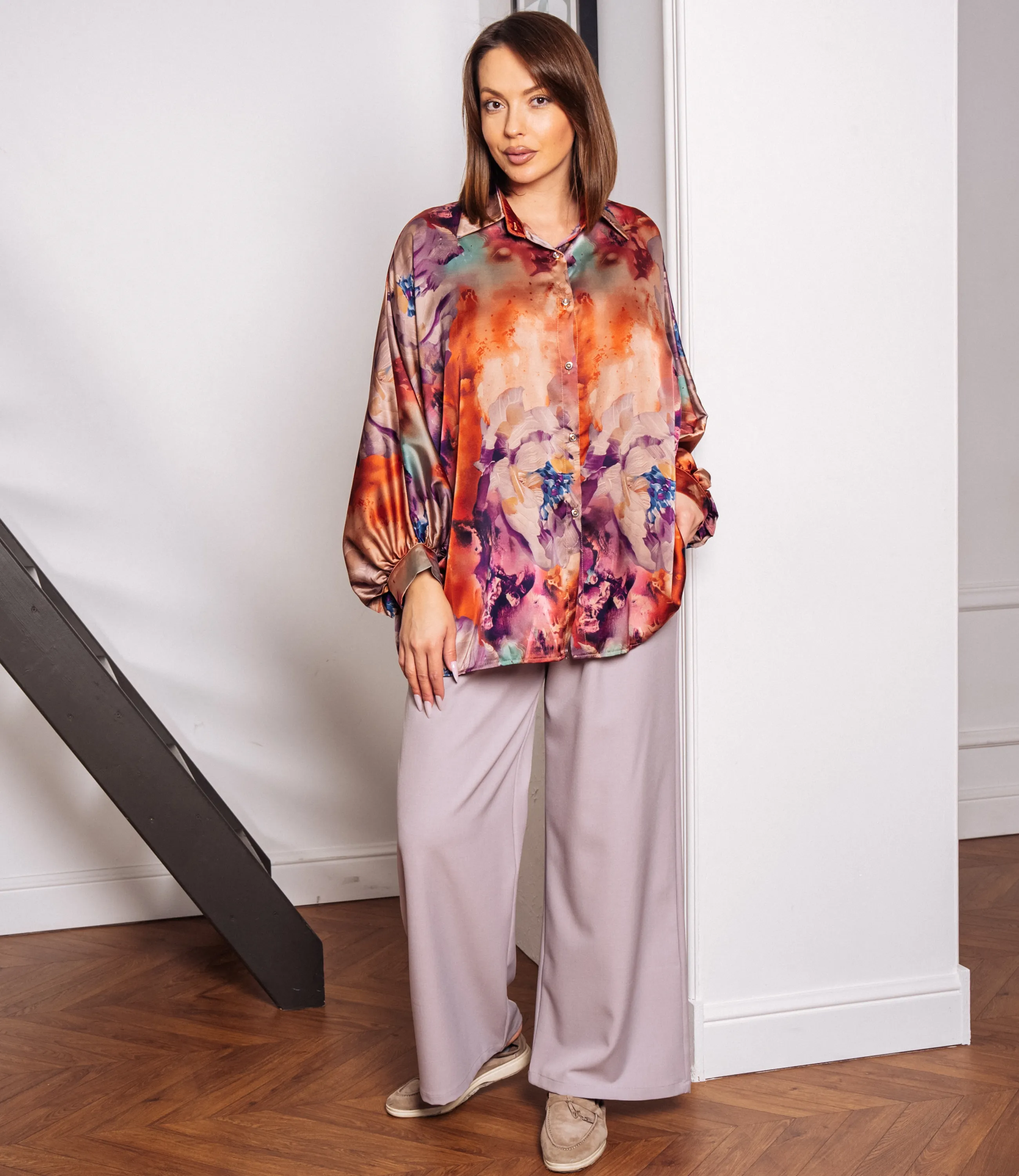 Блуза #КТ1936 (2)-4, мультиколор - фото 4