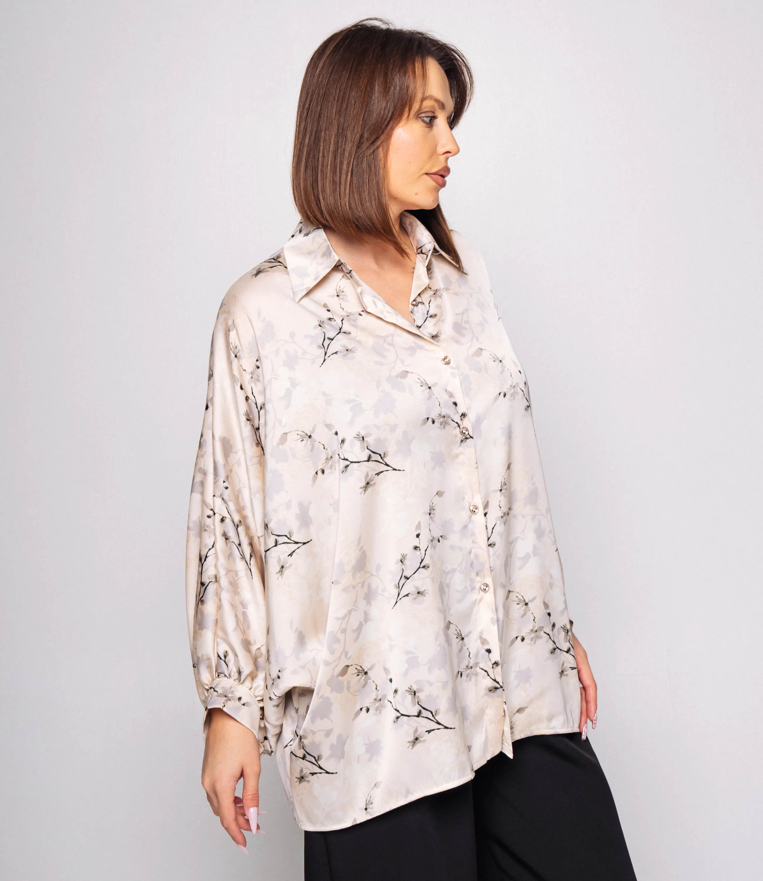 Блуза #КТ1936 (2)-3, светло-бежевый - фото 2