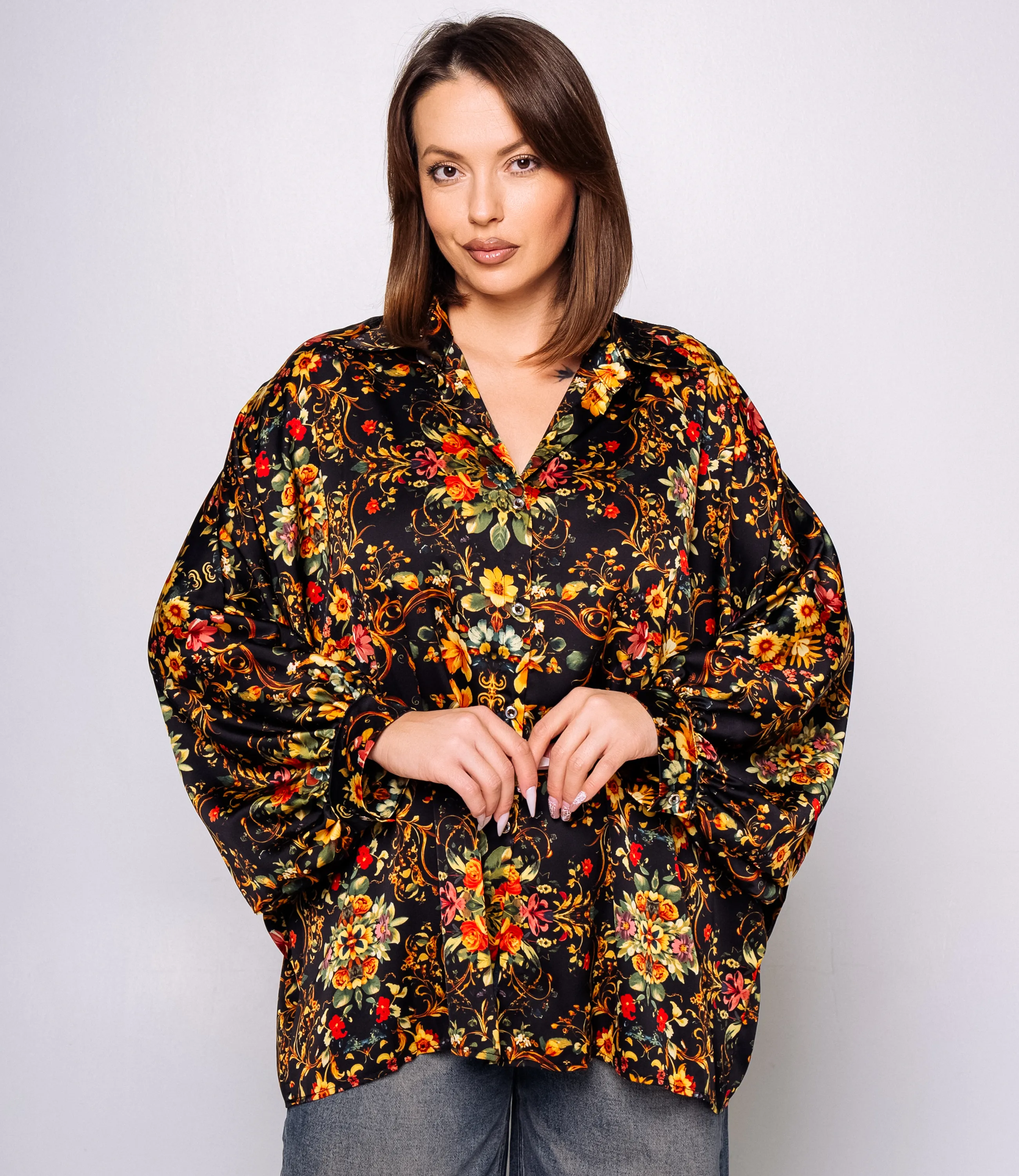 Блуза #КТ1936 (2)-5, мультиколор - фото 1