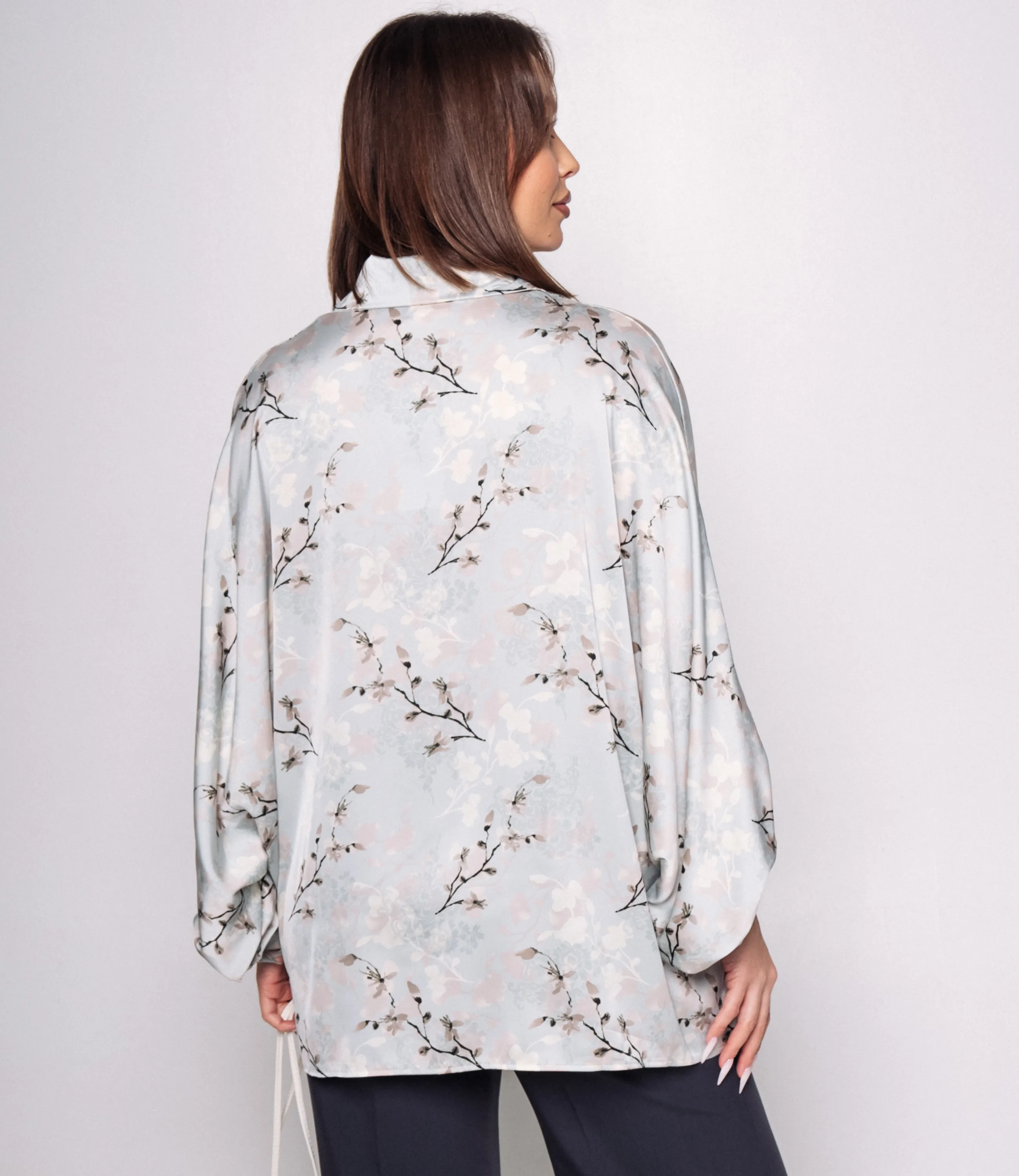 Блуза #КТ1936 (2)-3, светло-голубой - фото 3