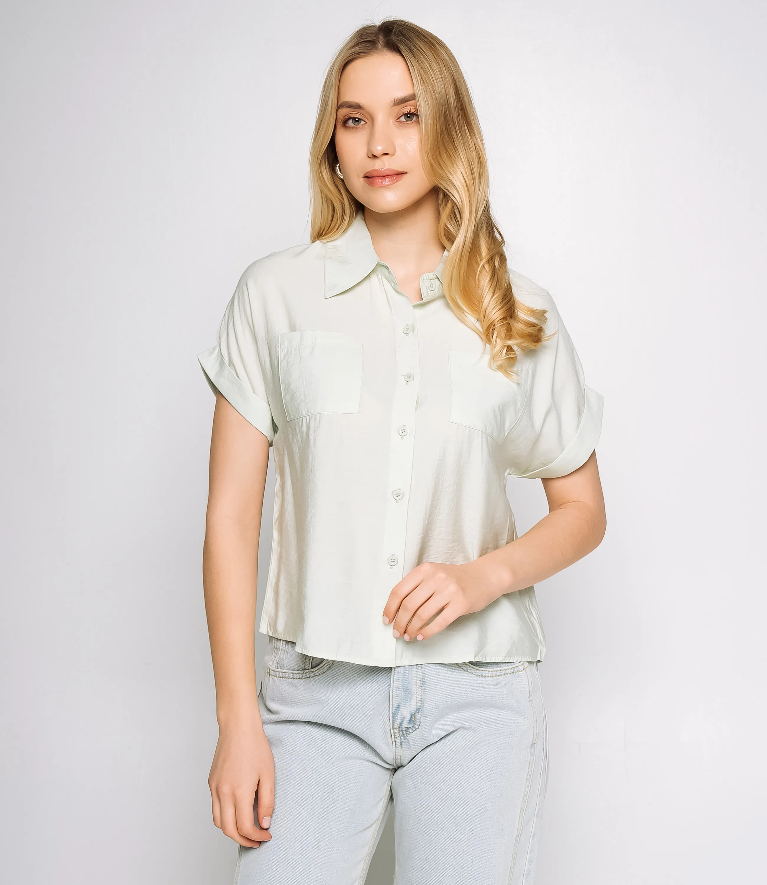 Рубашка #КТ807 (5), мята - фото 1