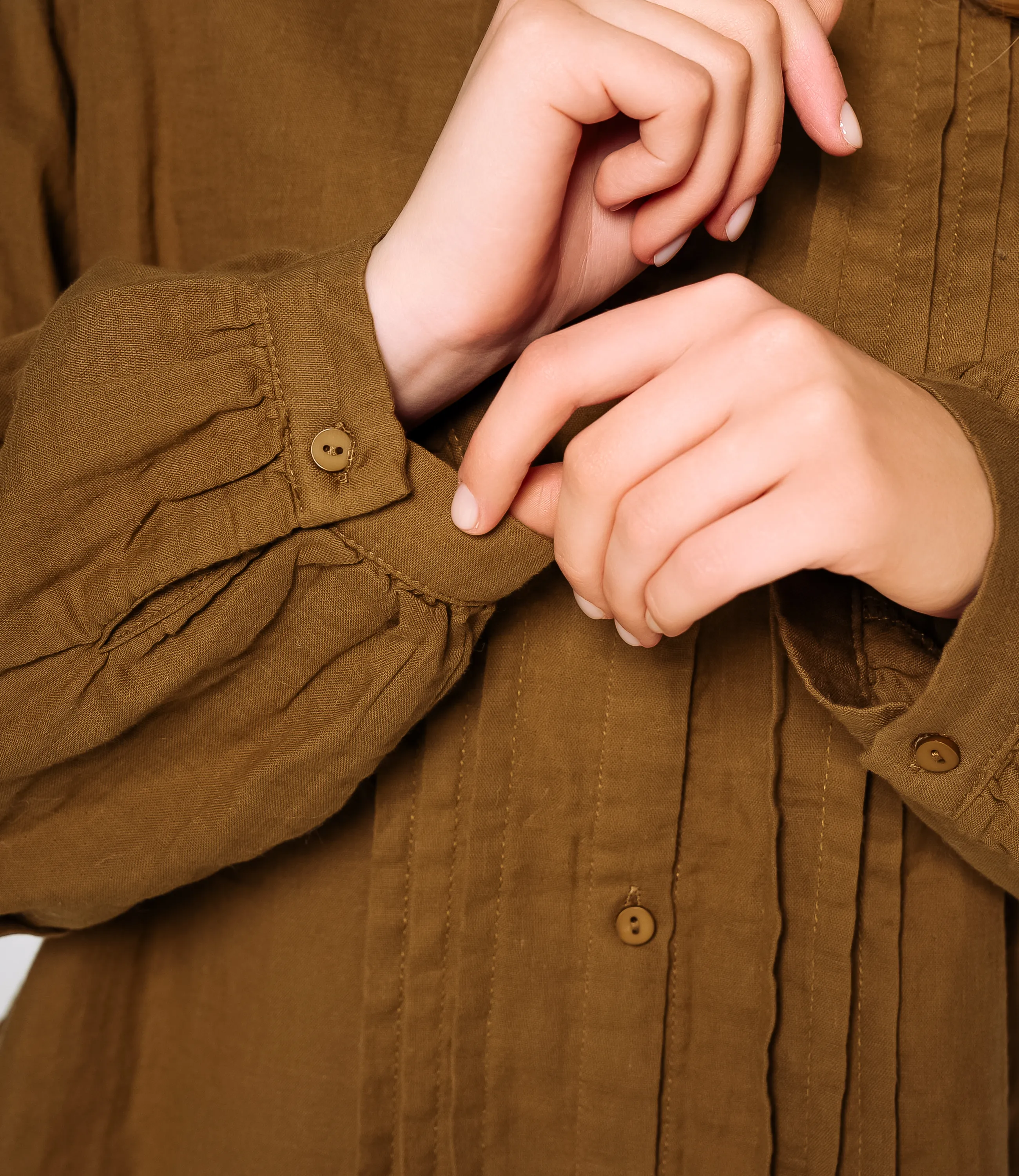 Блуза #КТ0912, хаки - фото 5