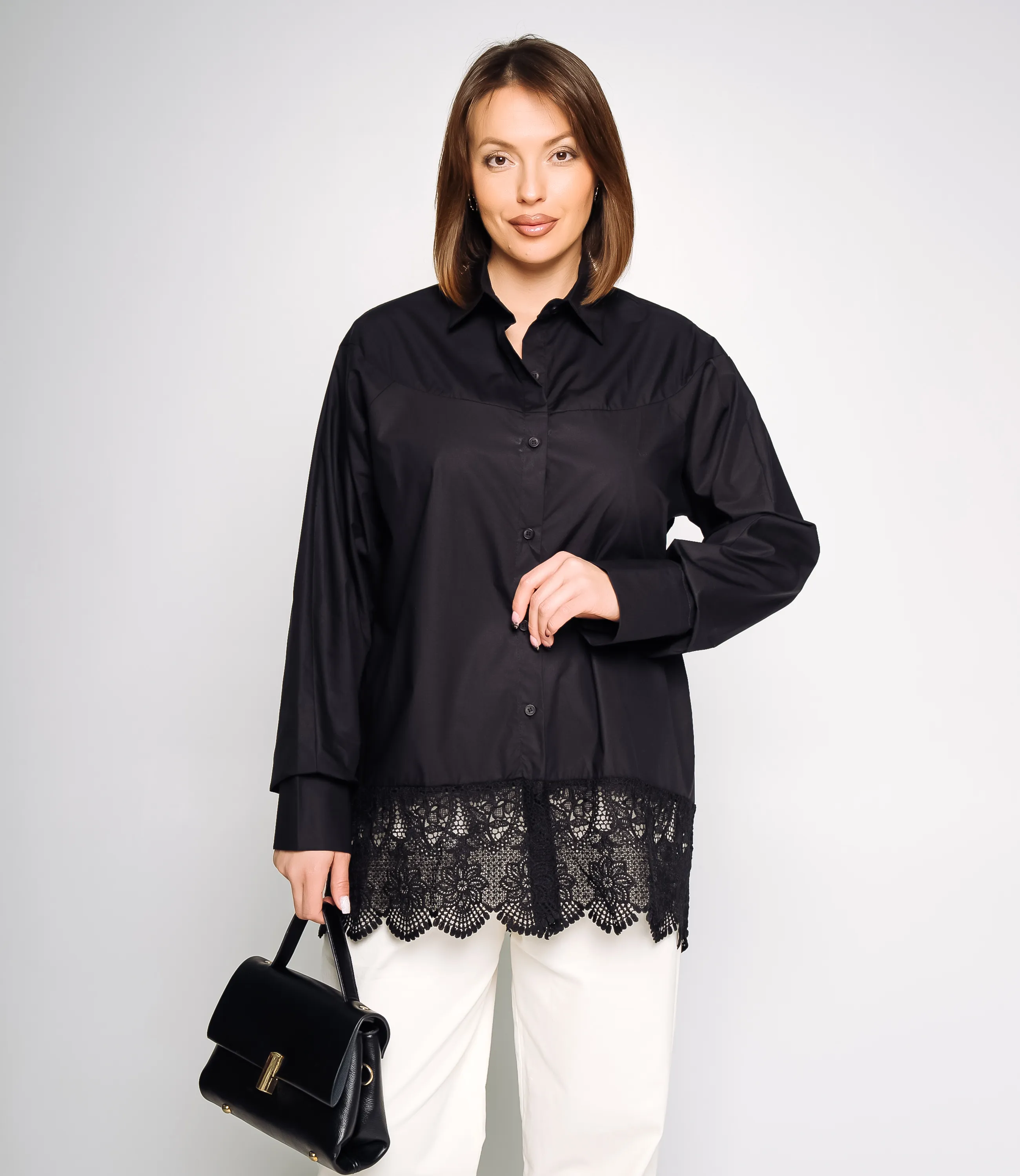 Рубашка #КТ6808 (2), чёрный - фото 1