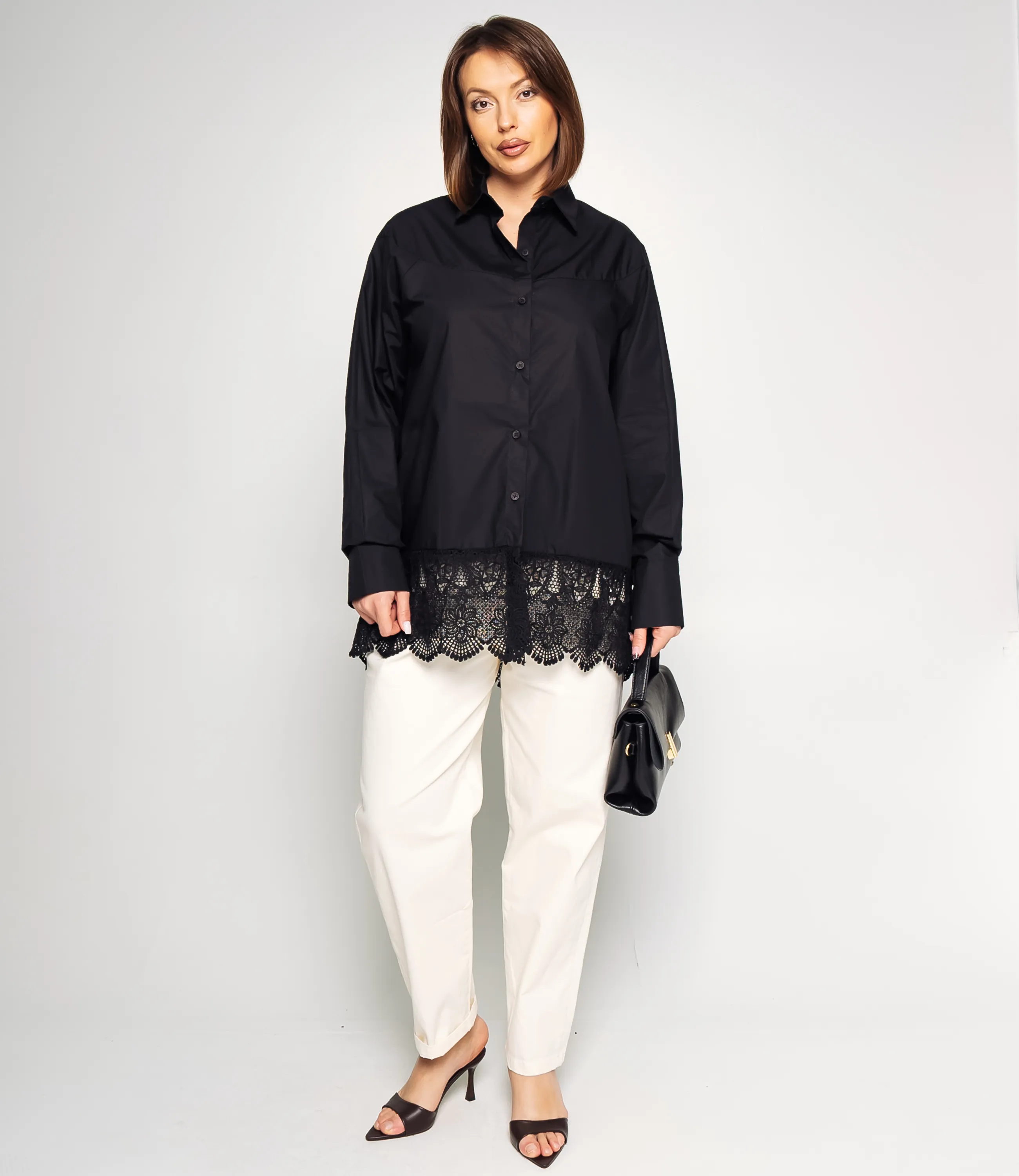 Рубашка #КТ6808 (2), чёрный - фото 4