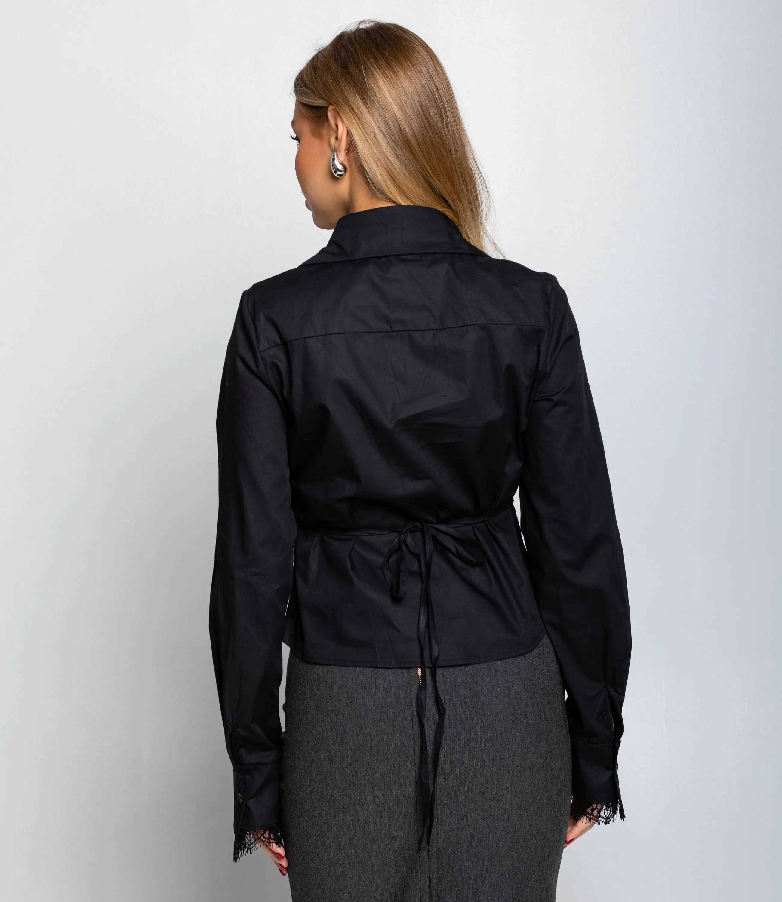 Блуза #КТ2695 (1), чёрный - фото 3