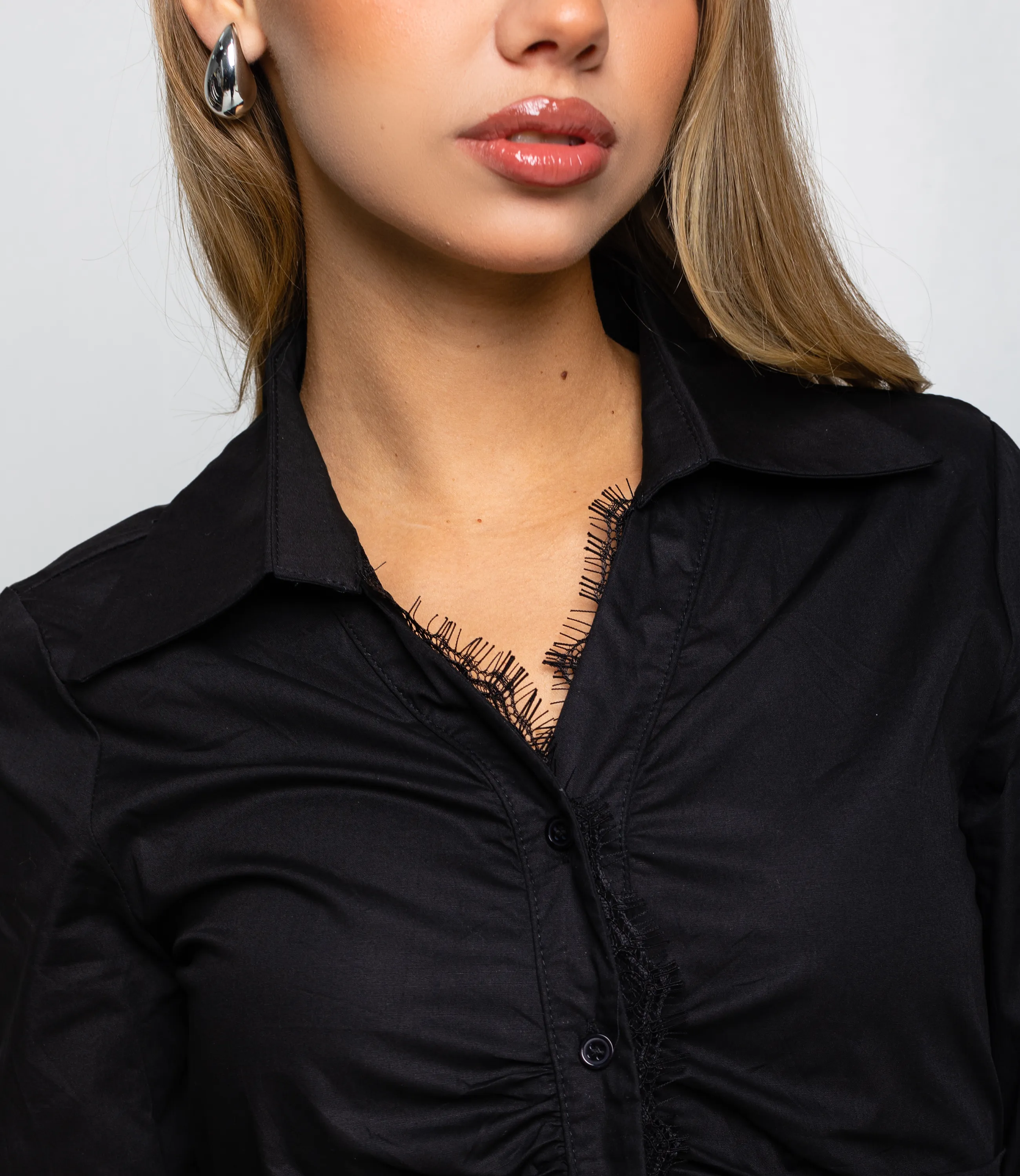 Блуза #КТ2695 (1), чёрный - фото 5