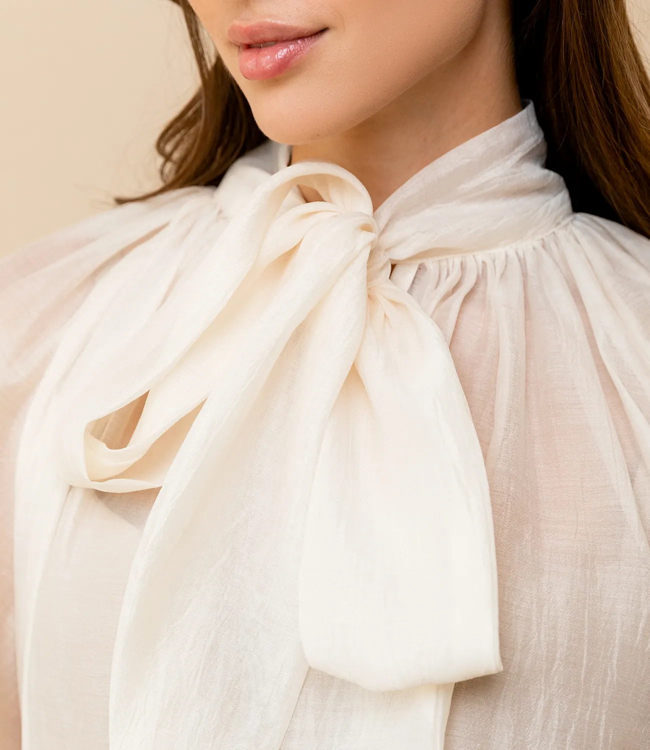 Блуза #КТ673 (1), кремовый - фото 5