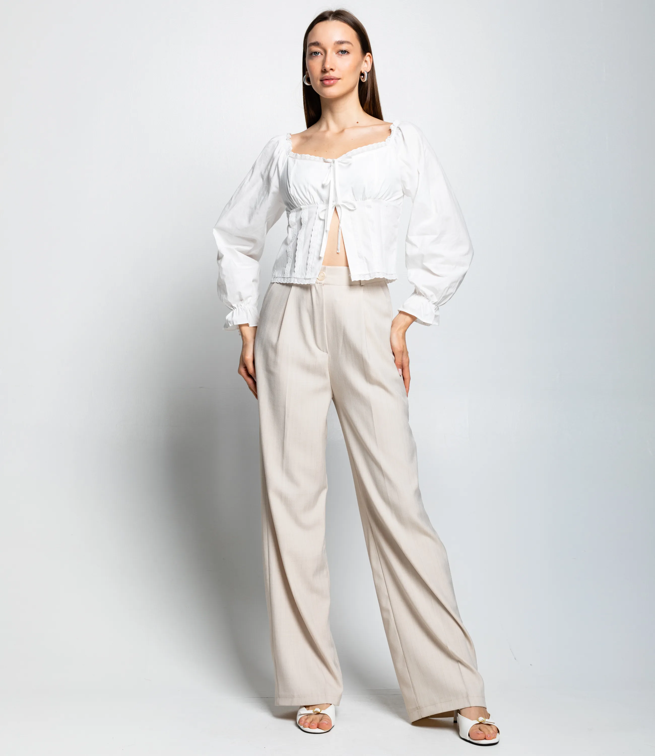 Блуза #КТ8108 (1), белый - фото 4