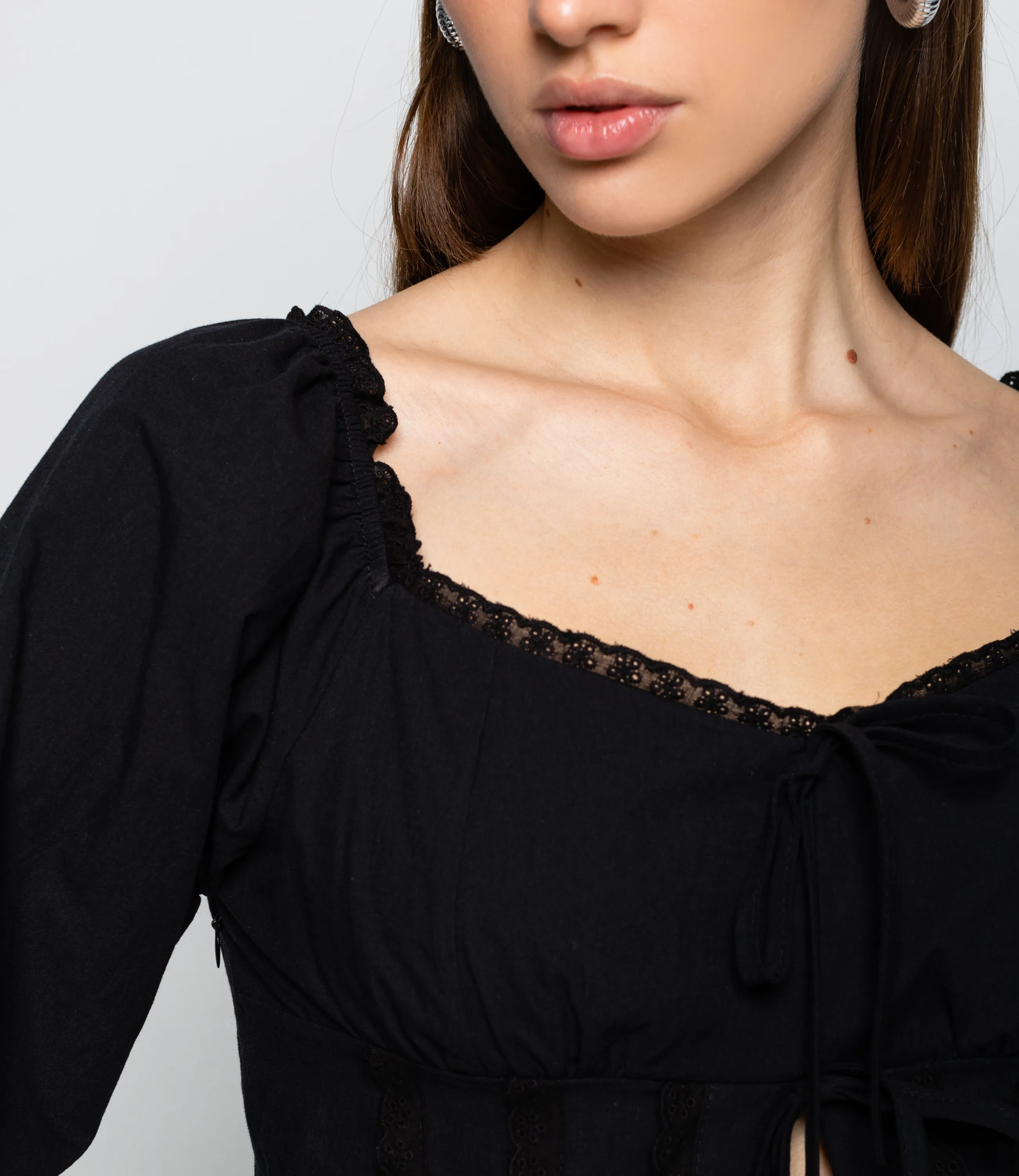 Блуза #КТ8108 (1), чёрный - фото 5