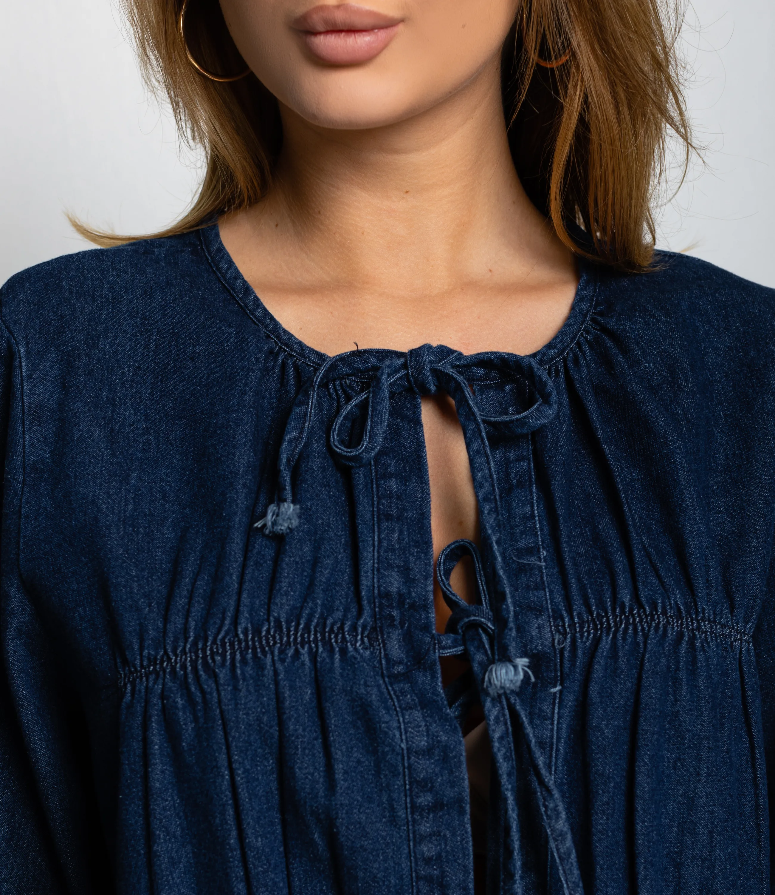 Блуза #КТ73555, синий - фото 5