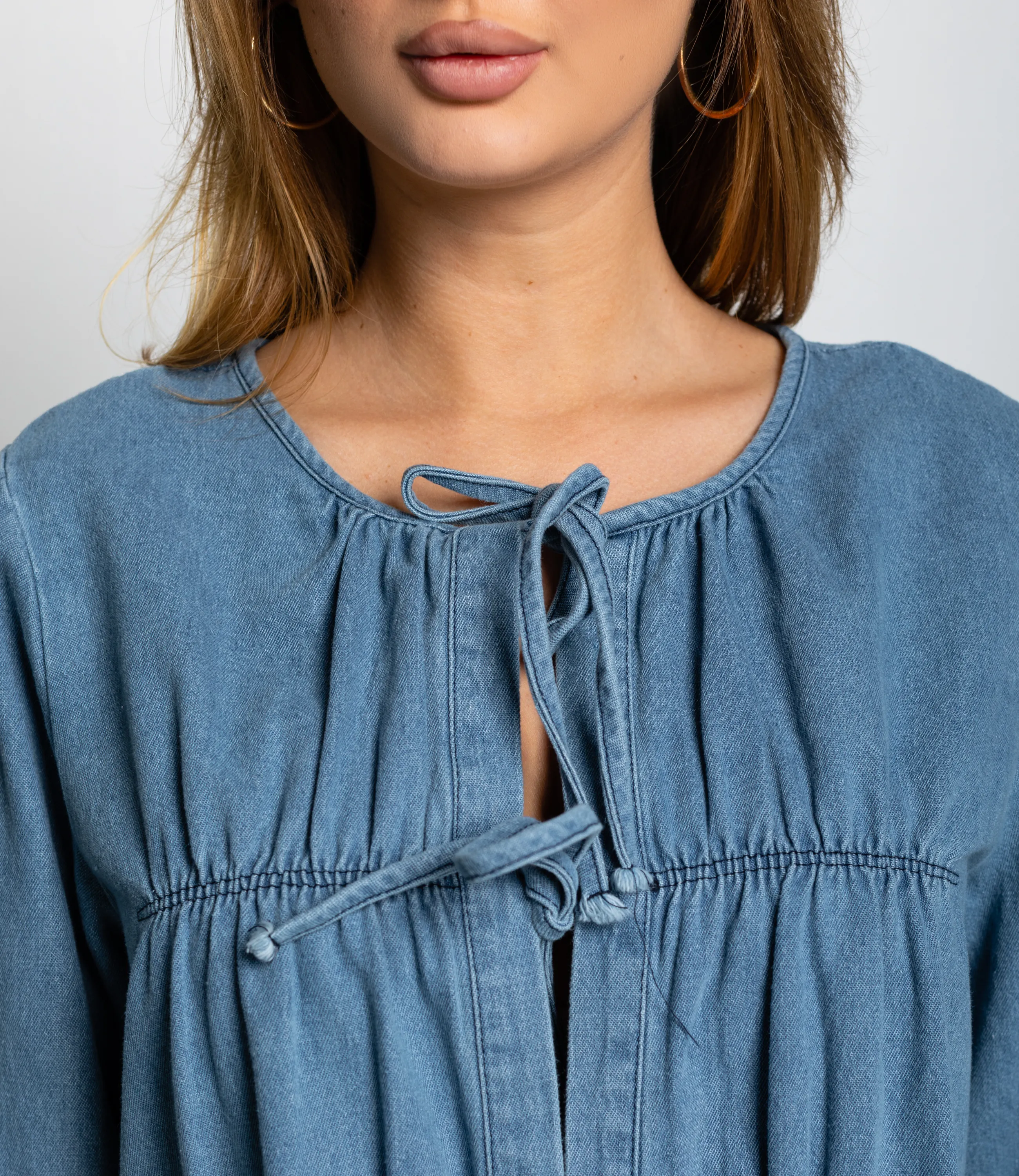 Блуза #КТ73555, голубой - фото 5