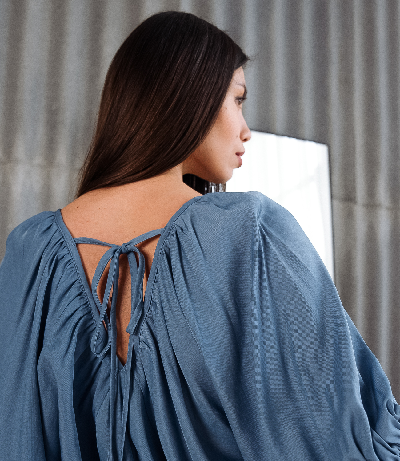 Блузка #КТ2130 (1), индиго - фото 5