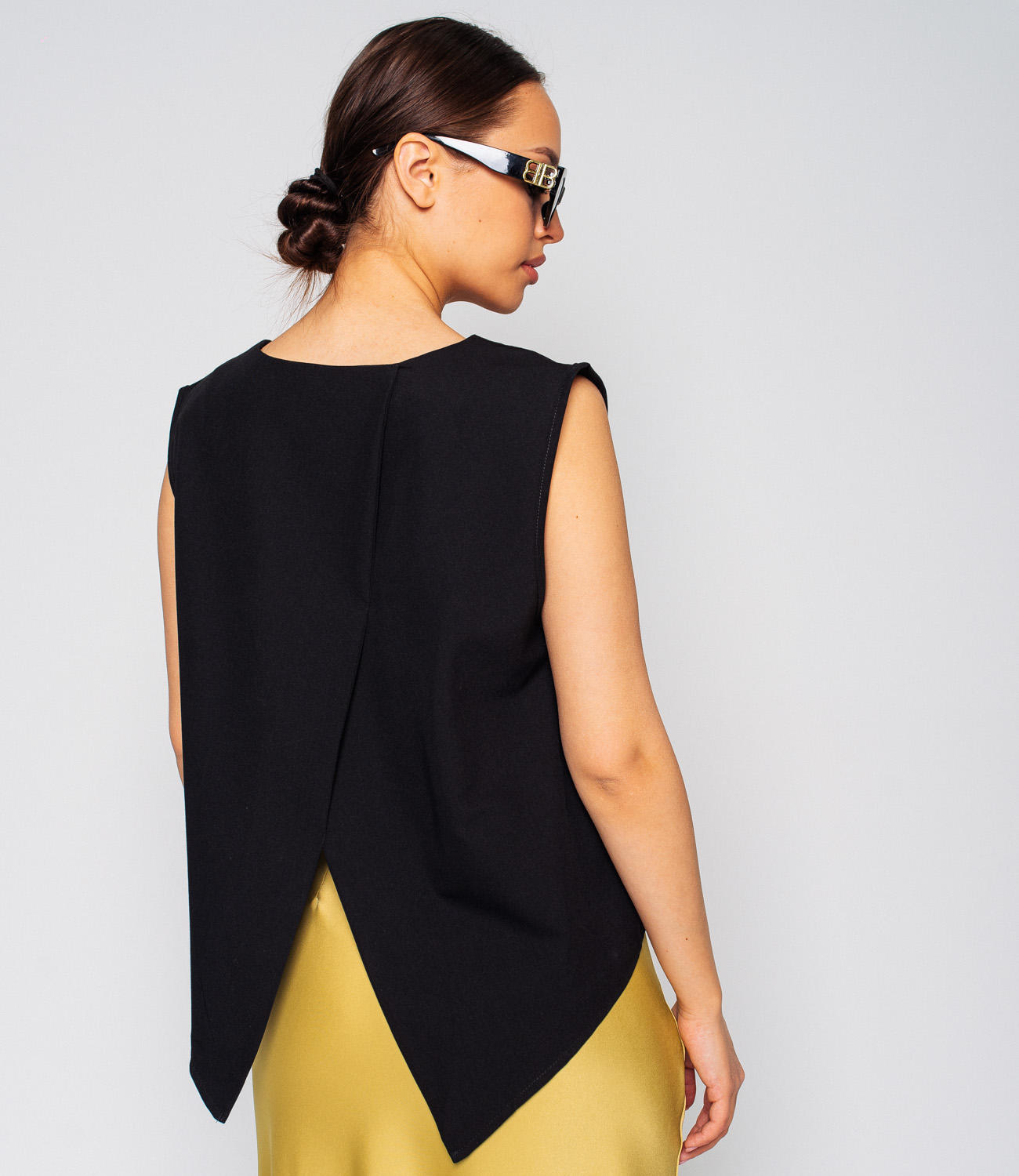 Блуза #КТ2252, чёрный - фото 4