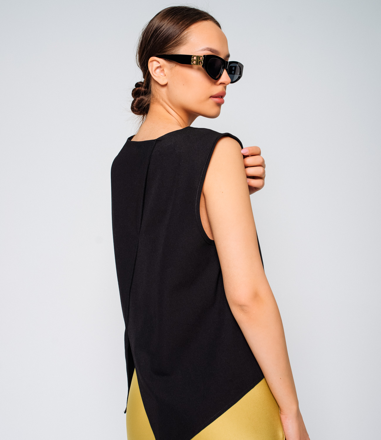 Блуза #КТ2252, чёрный - фото 5