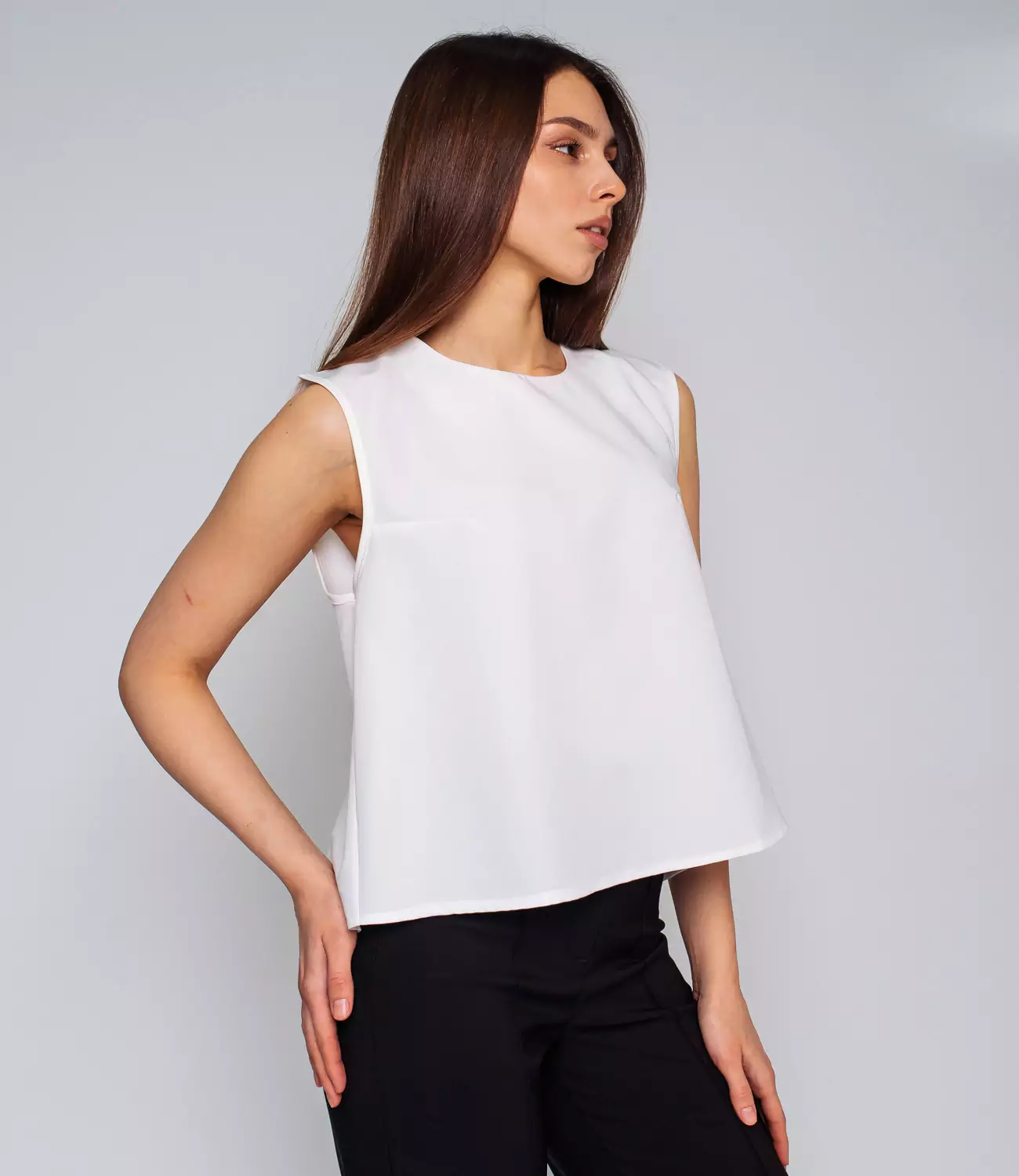 Блуза #КТ2252, белый - фото 3