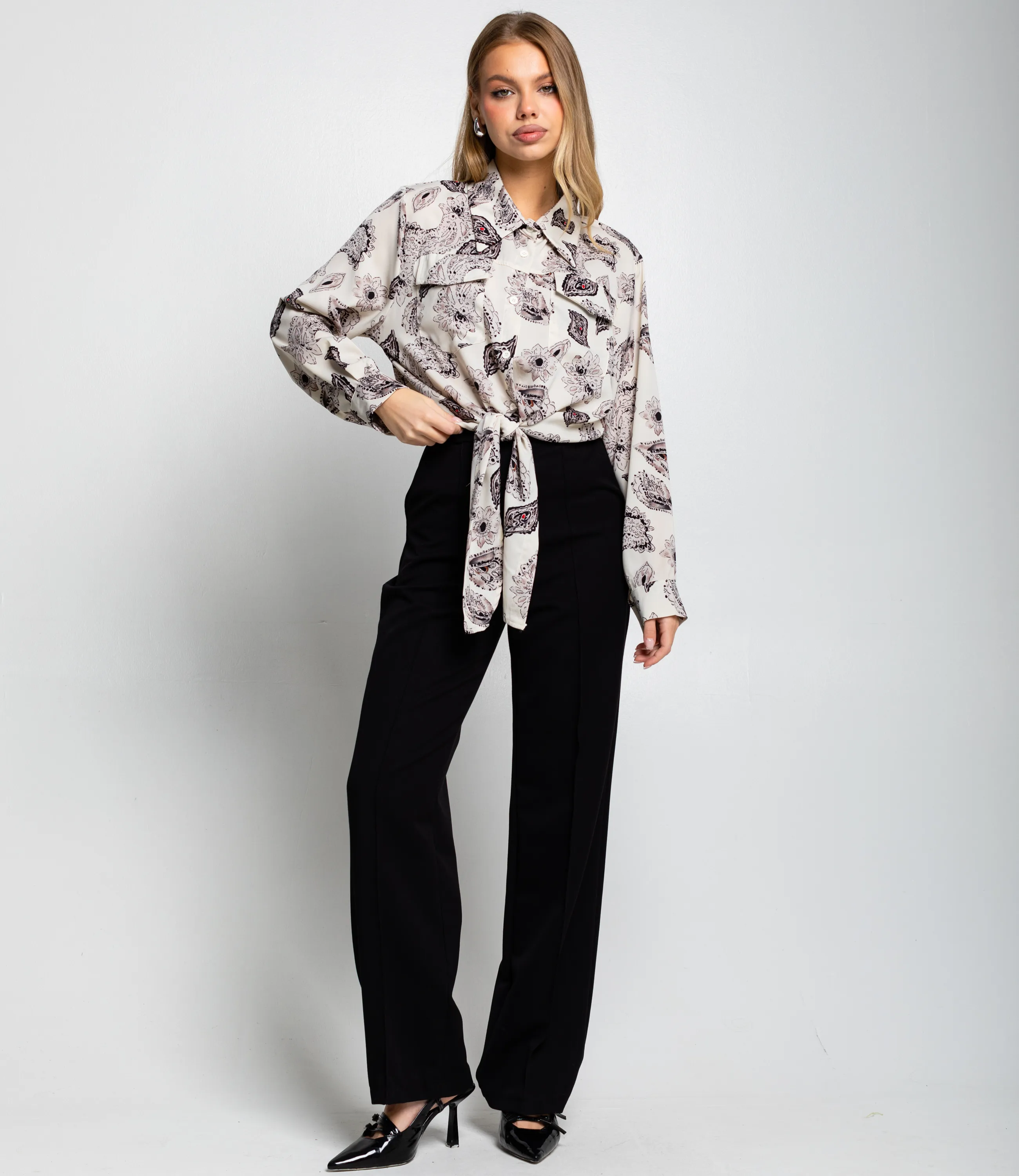 Блуза #КТ2580 (1), молочный - фото 4