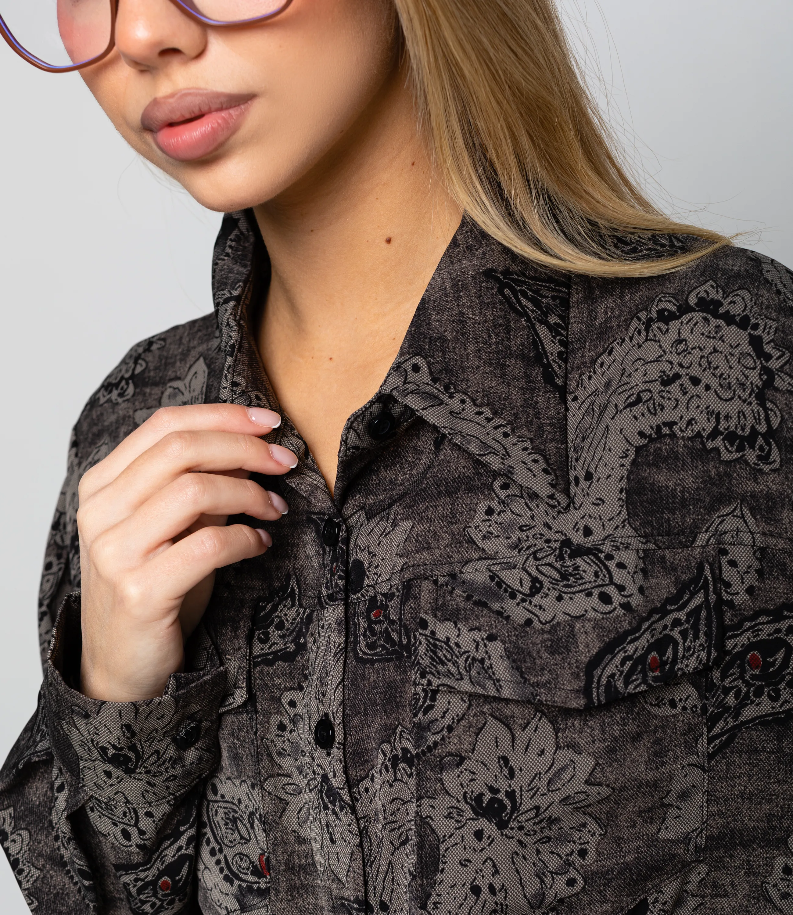 Блуза #КТ2580 (1), графит - фото 5