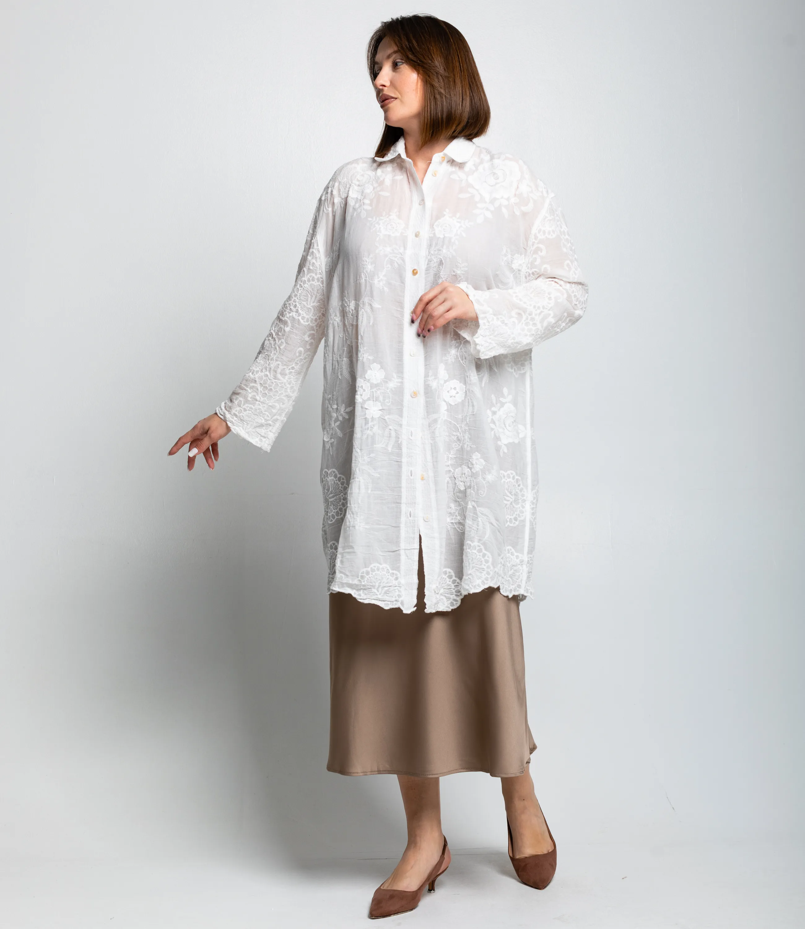 Рубашка #КТ702 (4), белый - фото 2