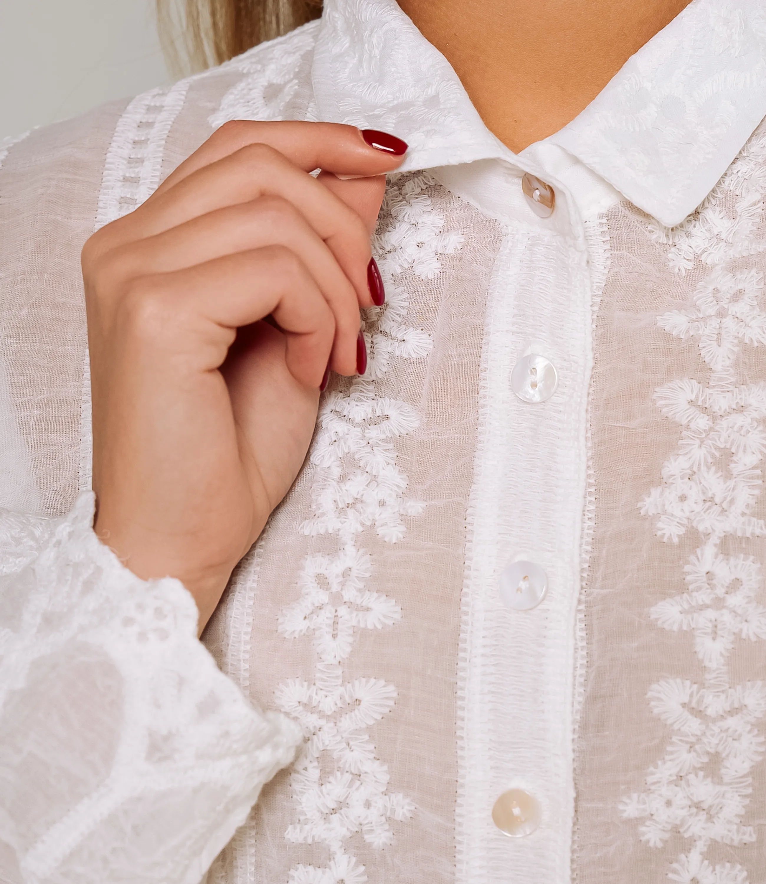 Блуза #КТ813 (5), белый - фото 5