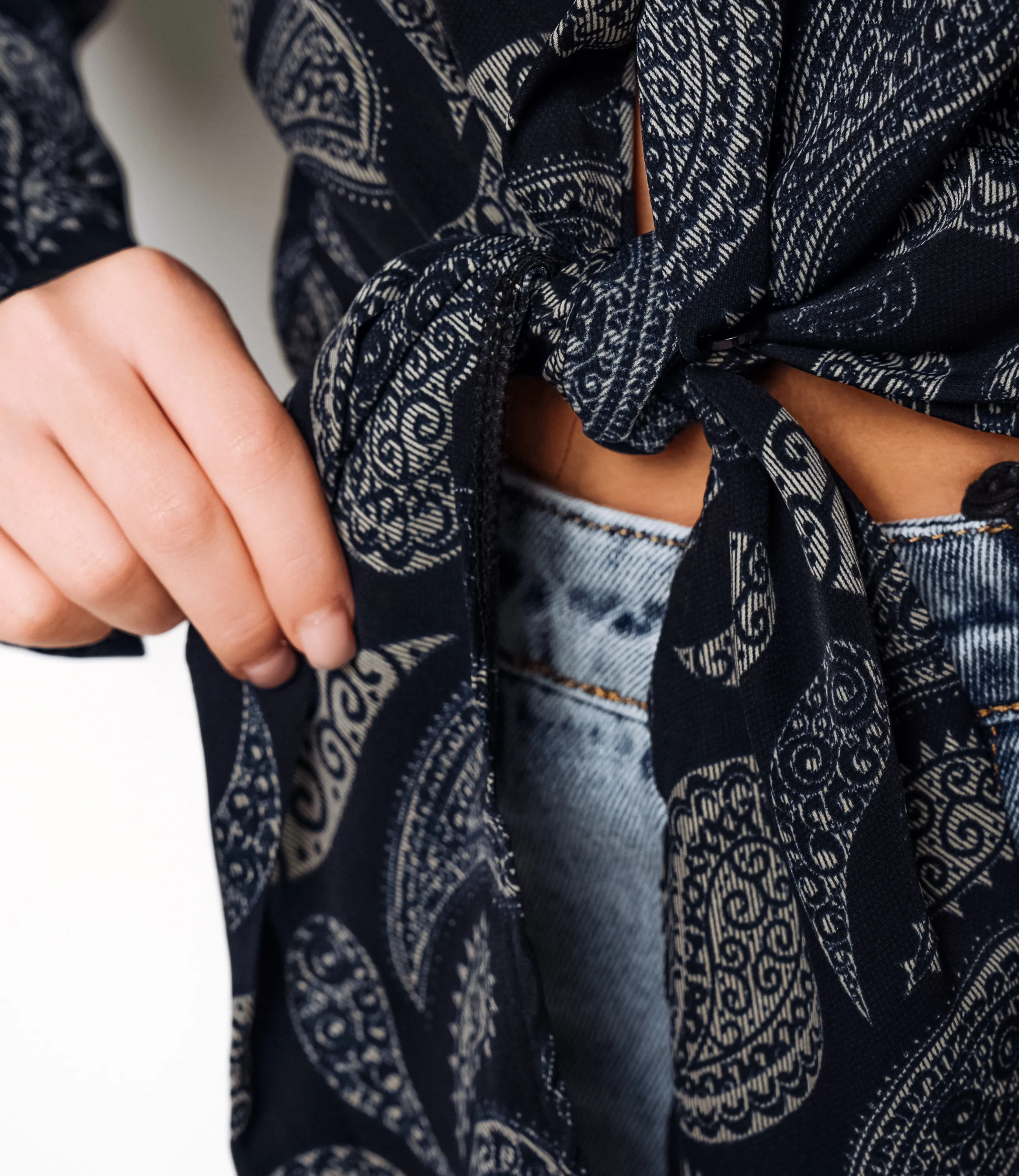 Блуза #КТ2580 (1)-1, тёмно-синий - фото 5