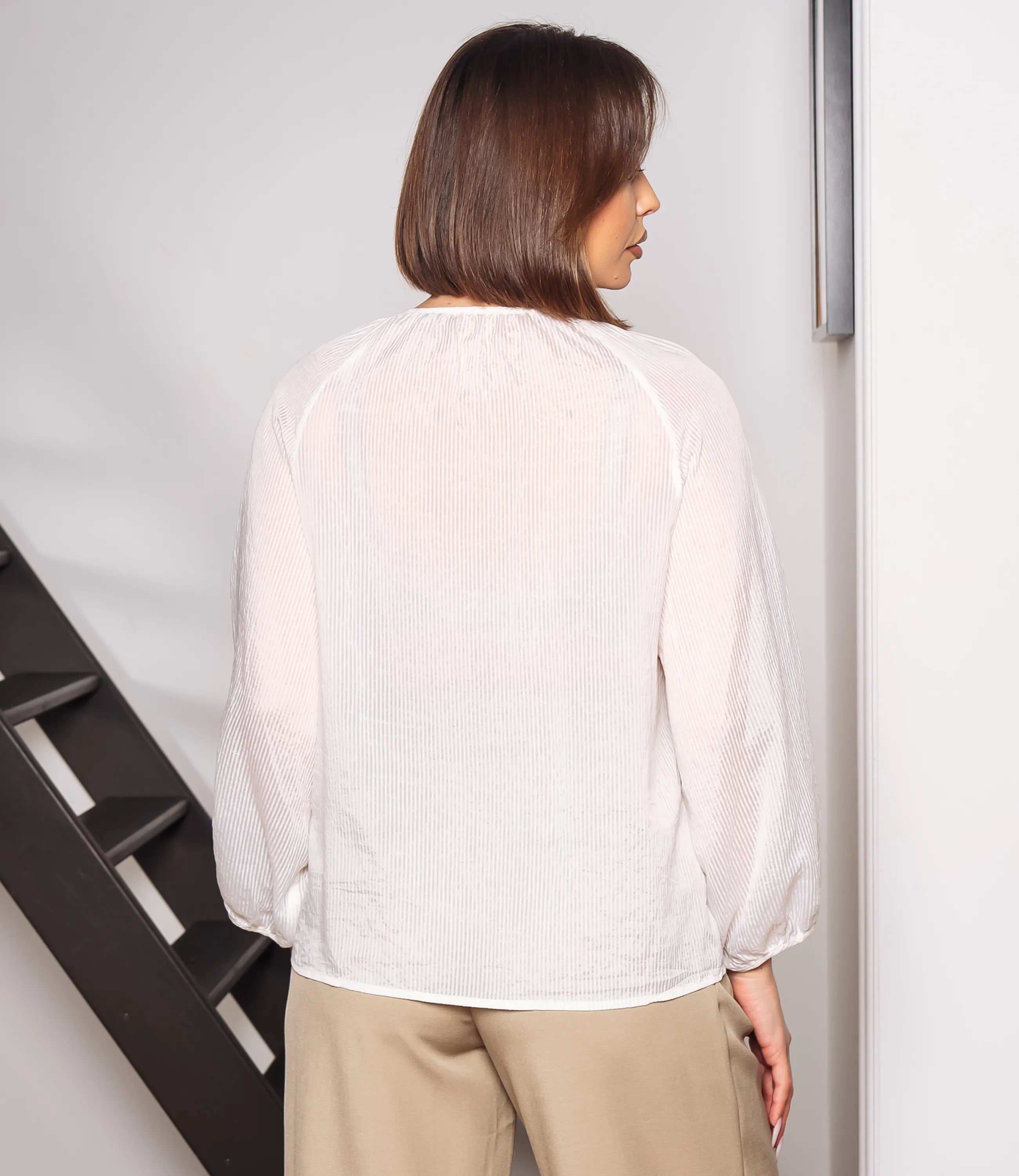 Блуза #КТ73 (2), белый - фото 3
