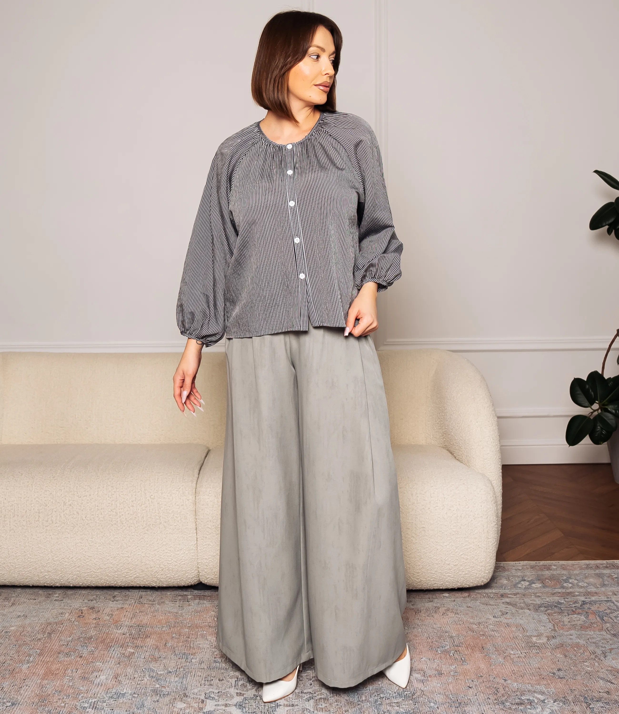 Блуза #КТ73 (2), чёрный - фото 4