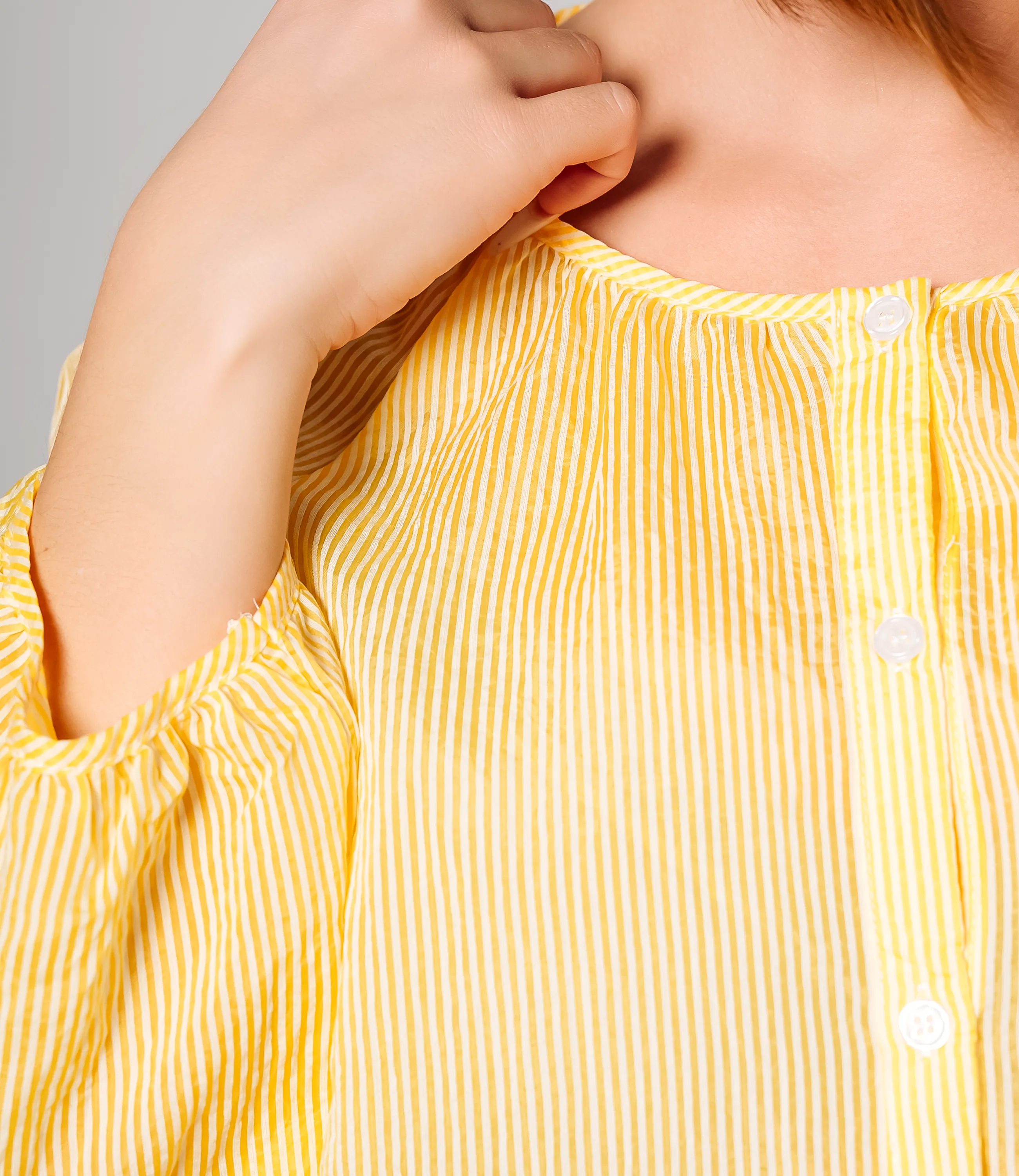 Блуза #КТ73 (2), жёлтый - фото 5