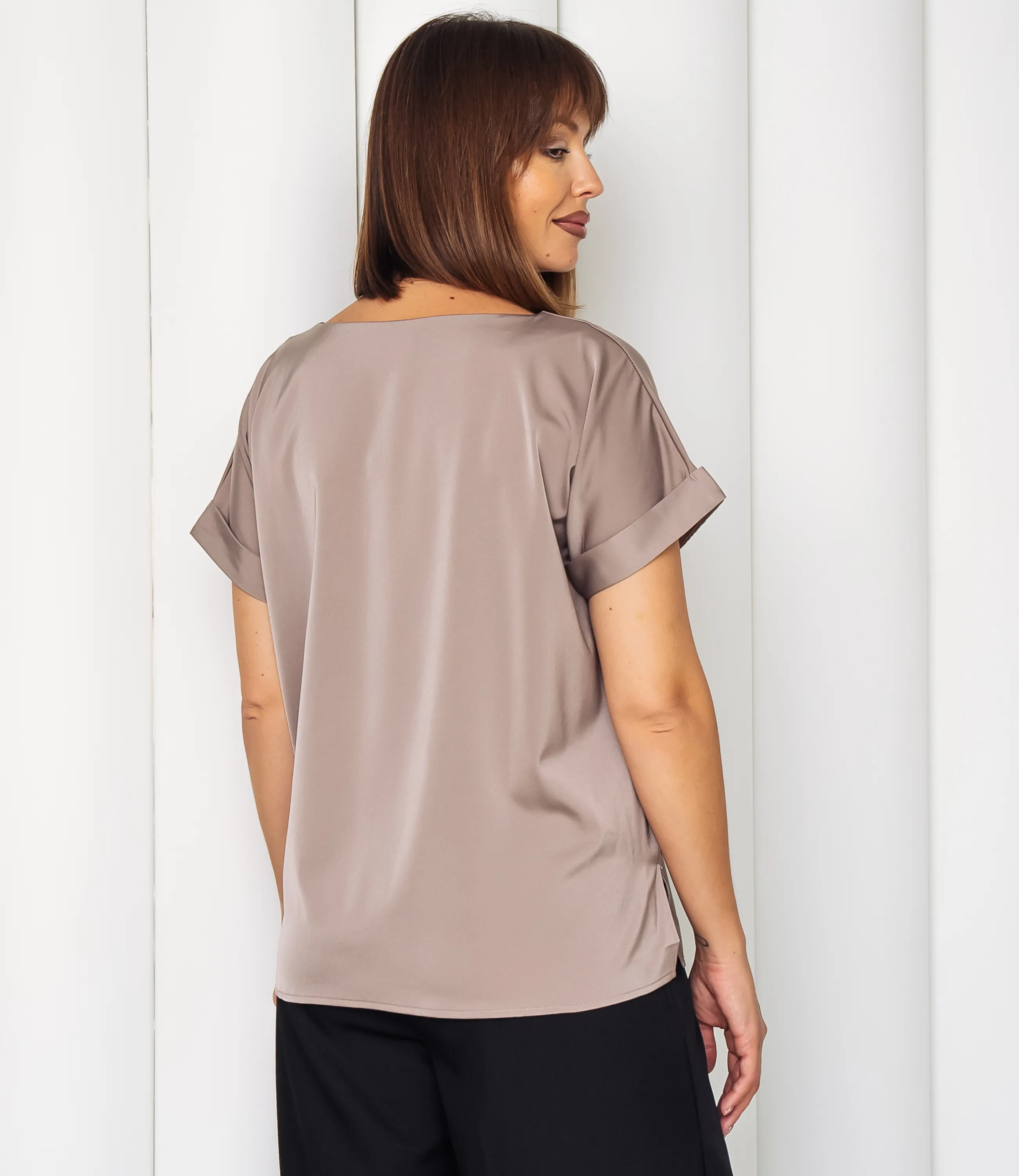 Блуза #ОКТ035001-1, капучино - фото 3