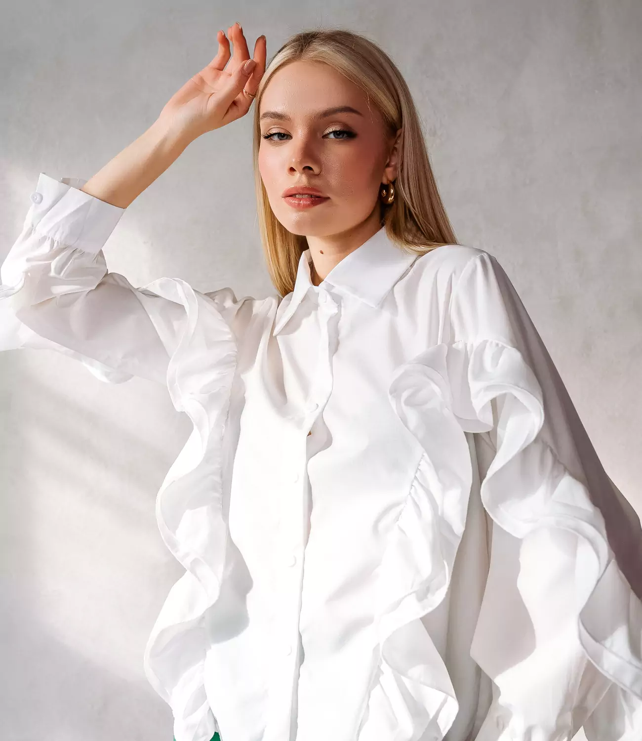 Блуза #КТ918 (2), белый - фото 5