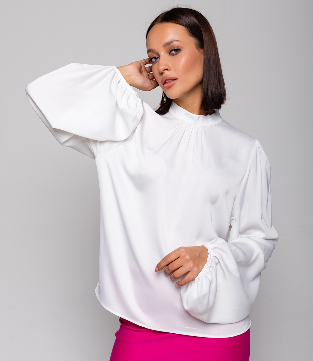 Блуза #КТ2352 (1), белый - фото 5