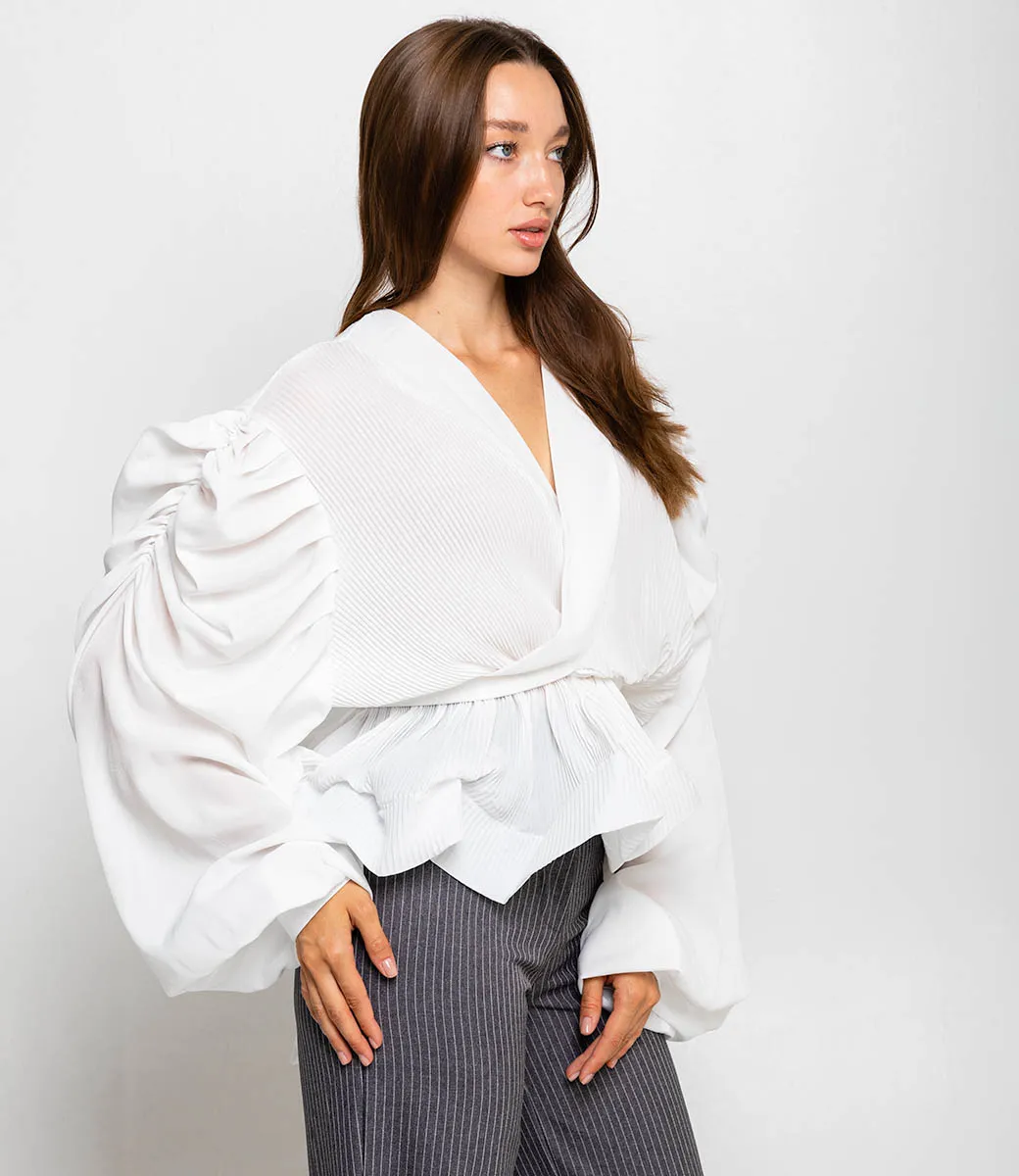 Блуза #КТ002 (4), белый - фото 2