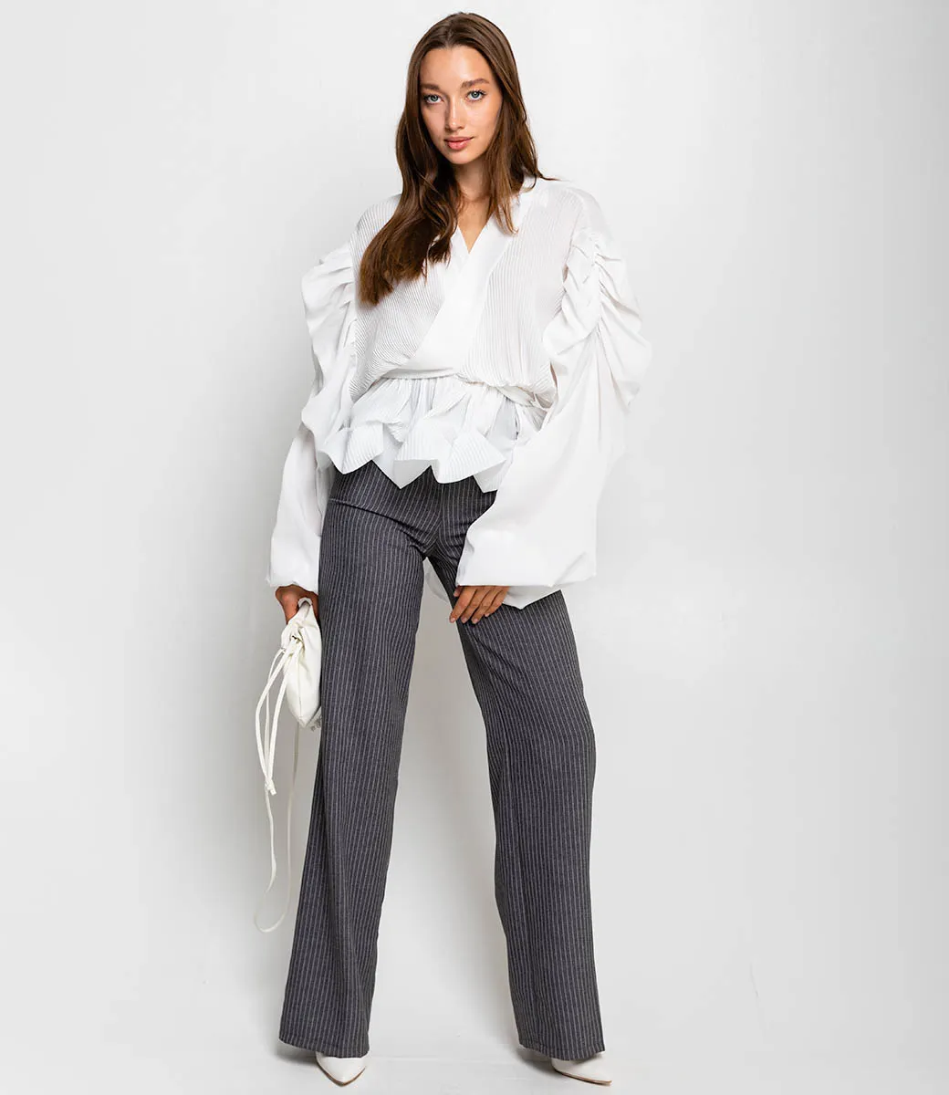 Блуза #КТ002 (4), белый - фото 4