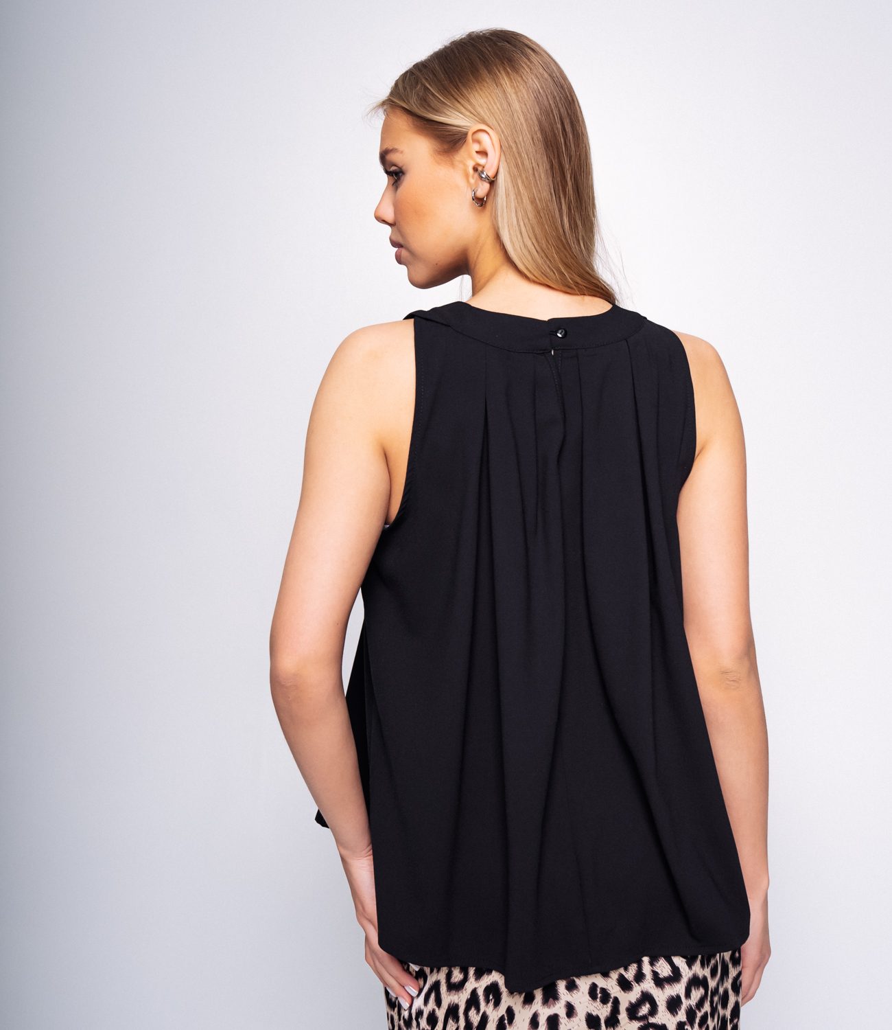 Блуза #КТ2273 (1), чёрный - фото 3
